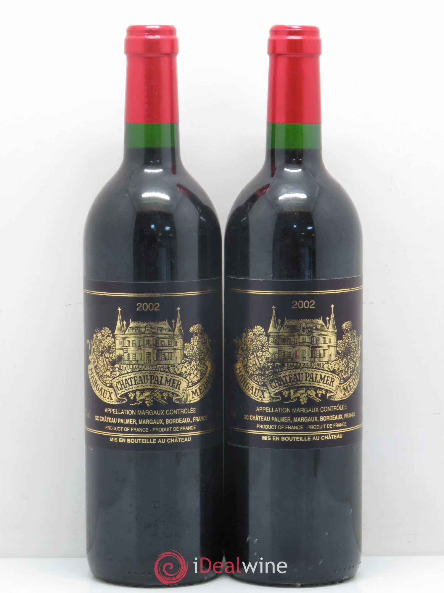 Château Palmer 3ème Grand Cru Classé 2002 - Lot de 2 bouteilles - 0