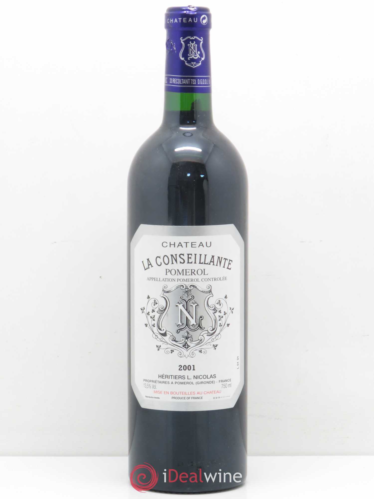 Château la Conseillante 2001 - Lot de 1 bouteille - 0
