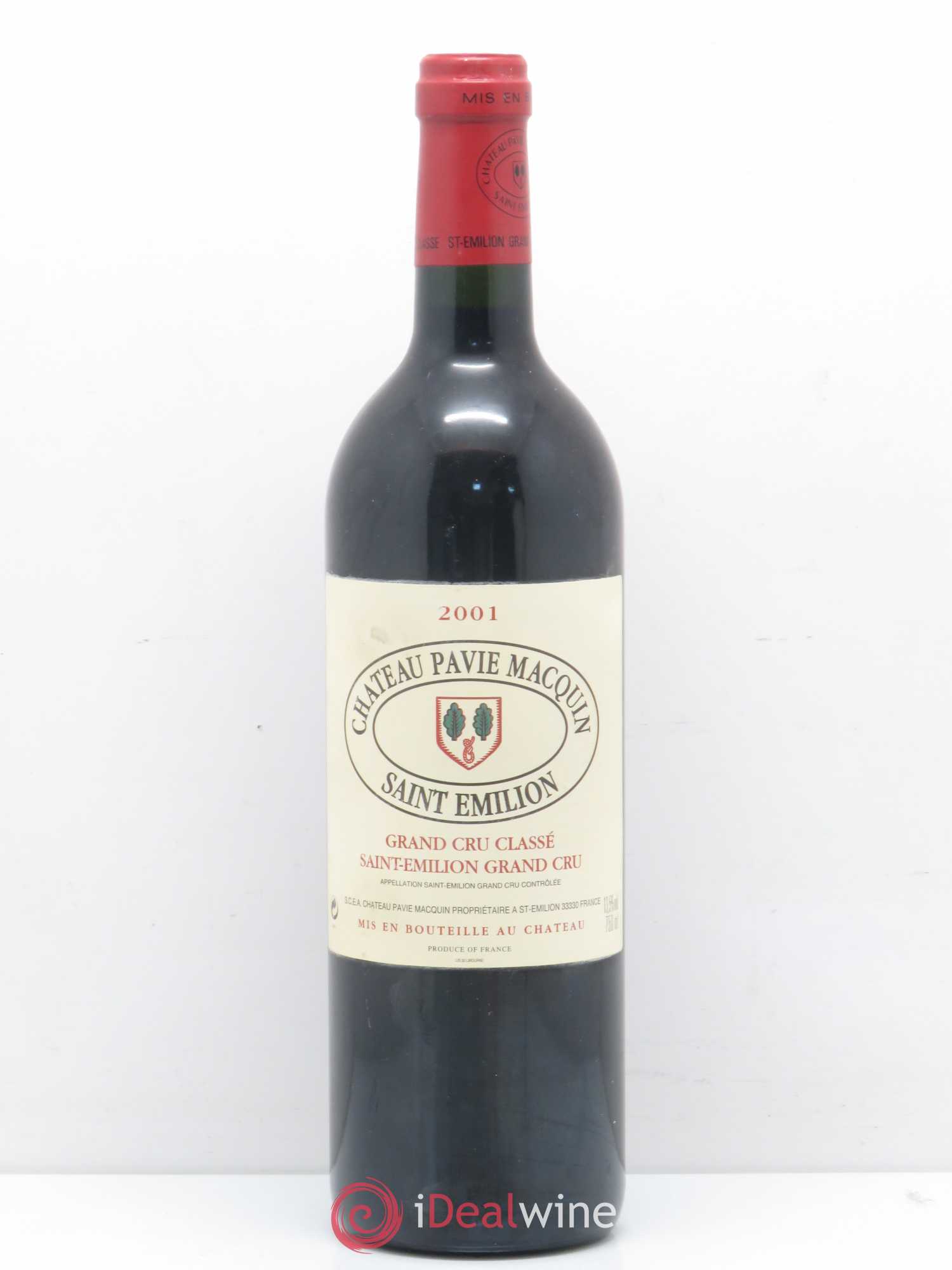 Château Pavie Macquin 1er Grand Cru Classé B 2001 - Lot de 1 bouteille - 0