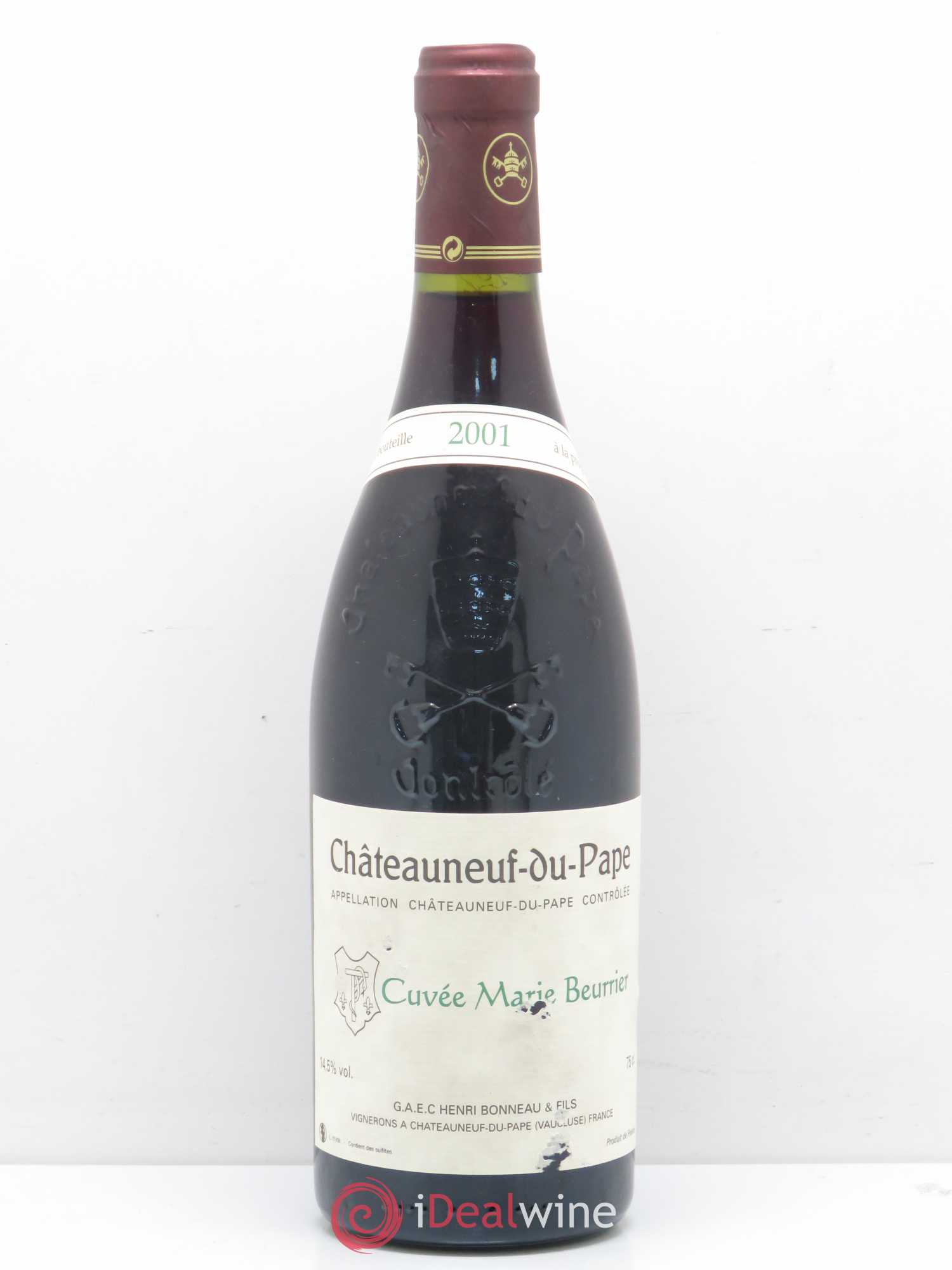 Châteauneuf-du-Pape Marie Beurrier Henri Bonneau & Fils 2001 - Lot de 1 bouteille - 0