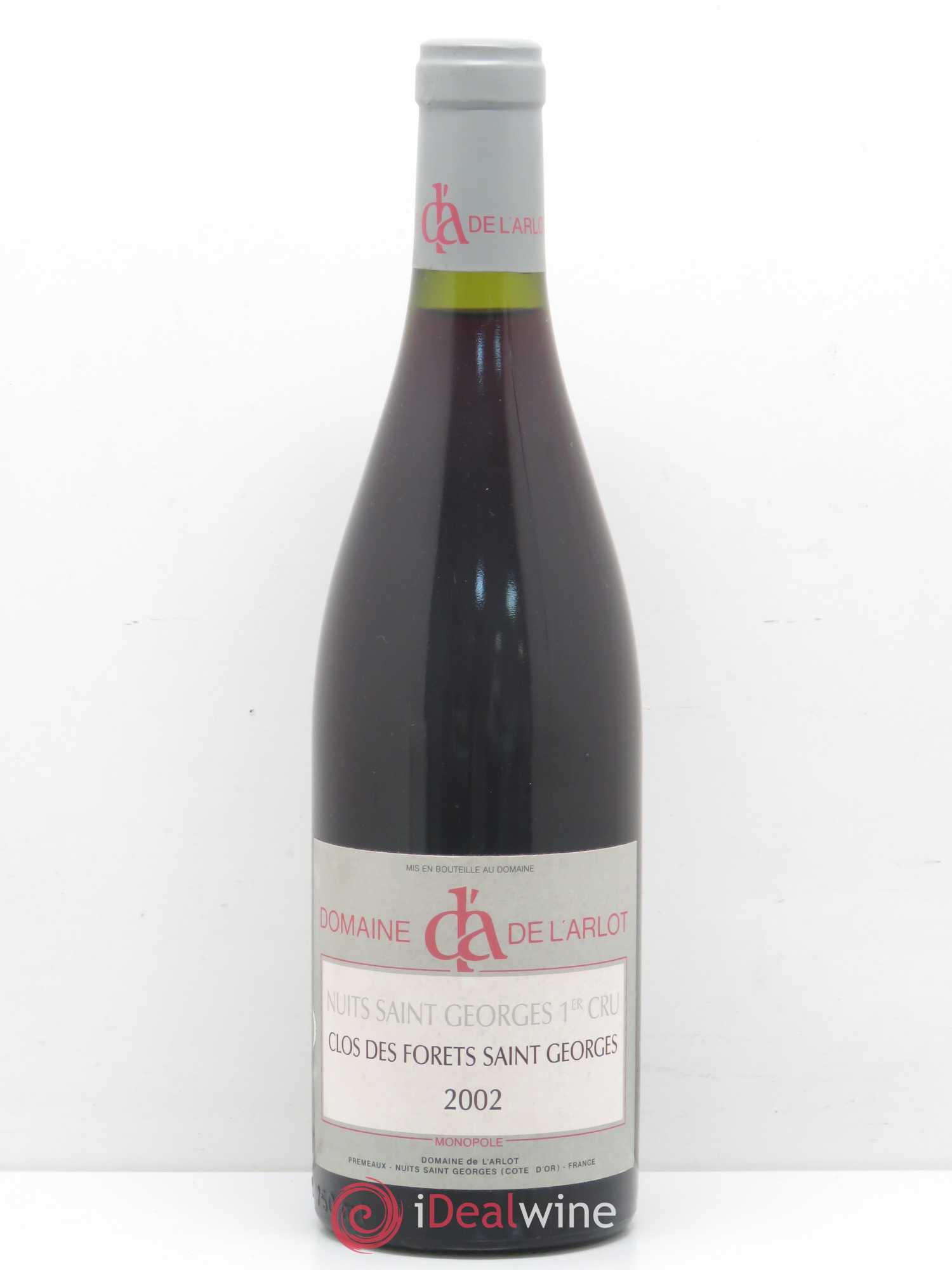 Nuits-Saint-Georges 1er Cru Clos des Forêts Saint-Georges Domaine de l'Arlot Clos des forêts Saint Georges 2002 - Lot de 1 bouteille - 0