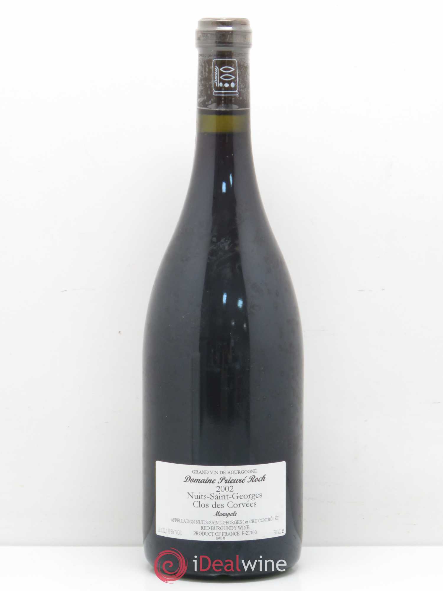 Nuits-Saint-Georges 1er Cru Le Clos des Corvées Prieuré Roch 2002 - Lot de 1 bouteille - 1