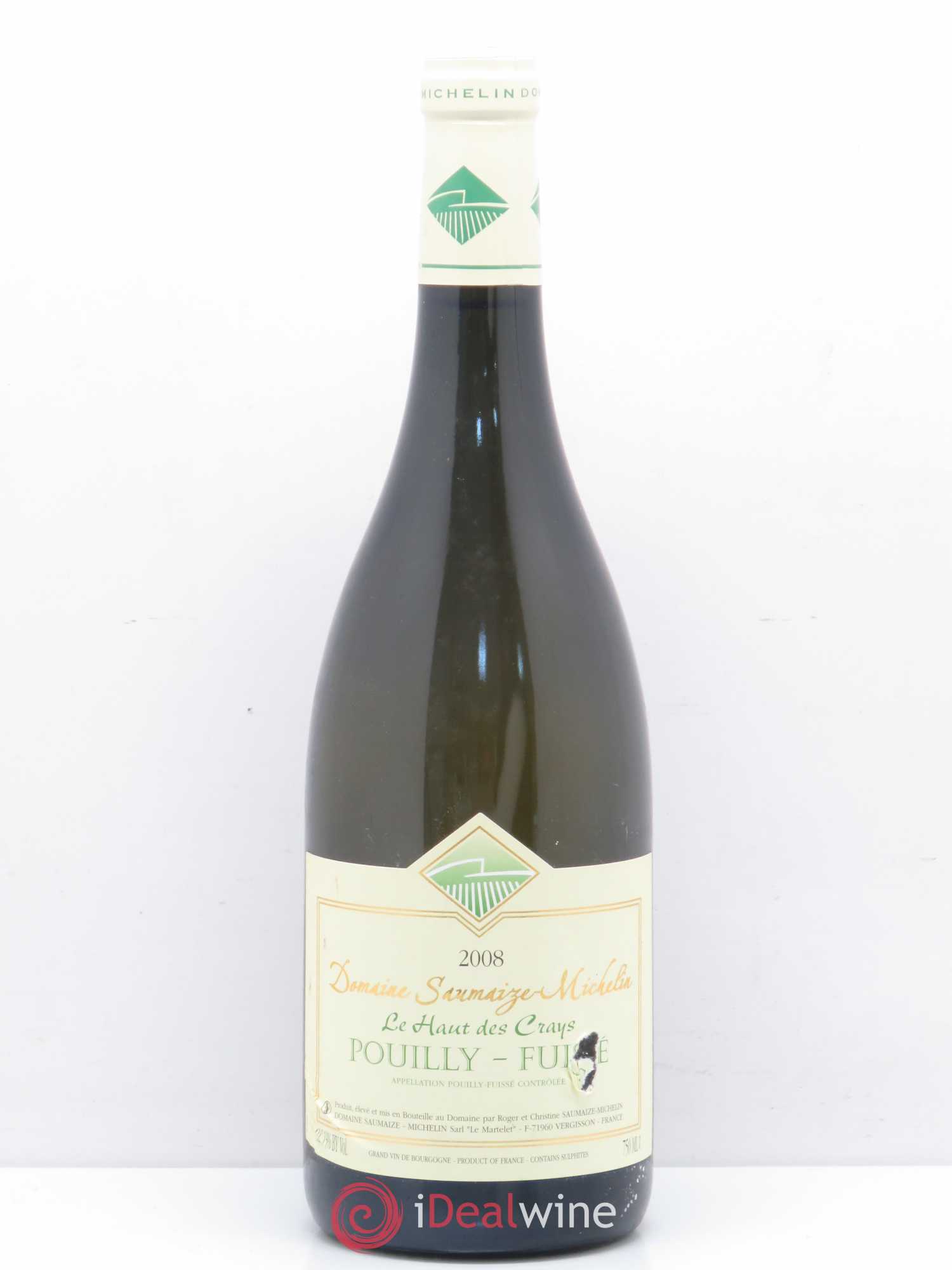 Pouilly-Fuissé Le Haut Des Crays Saumaize Michelin 2008 - Posten von 1 Flasche - 0