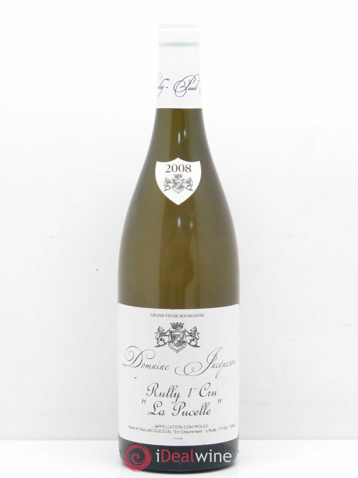 Rully 1er Cru La Pucelle Paul & Marie Jacqueson 2008 - Posten von 1 Flasche - 0