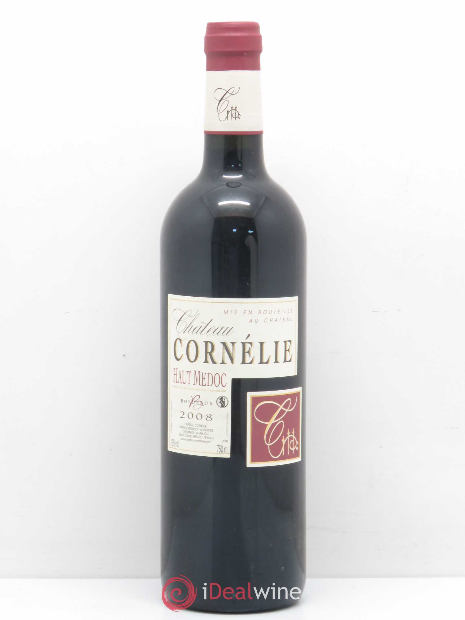Haut Médoc Château Cornelie 2008 - Lot de 1 bouteille - 0