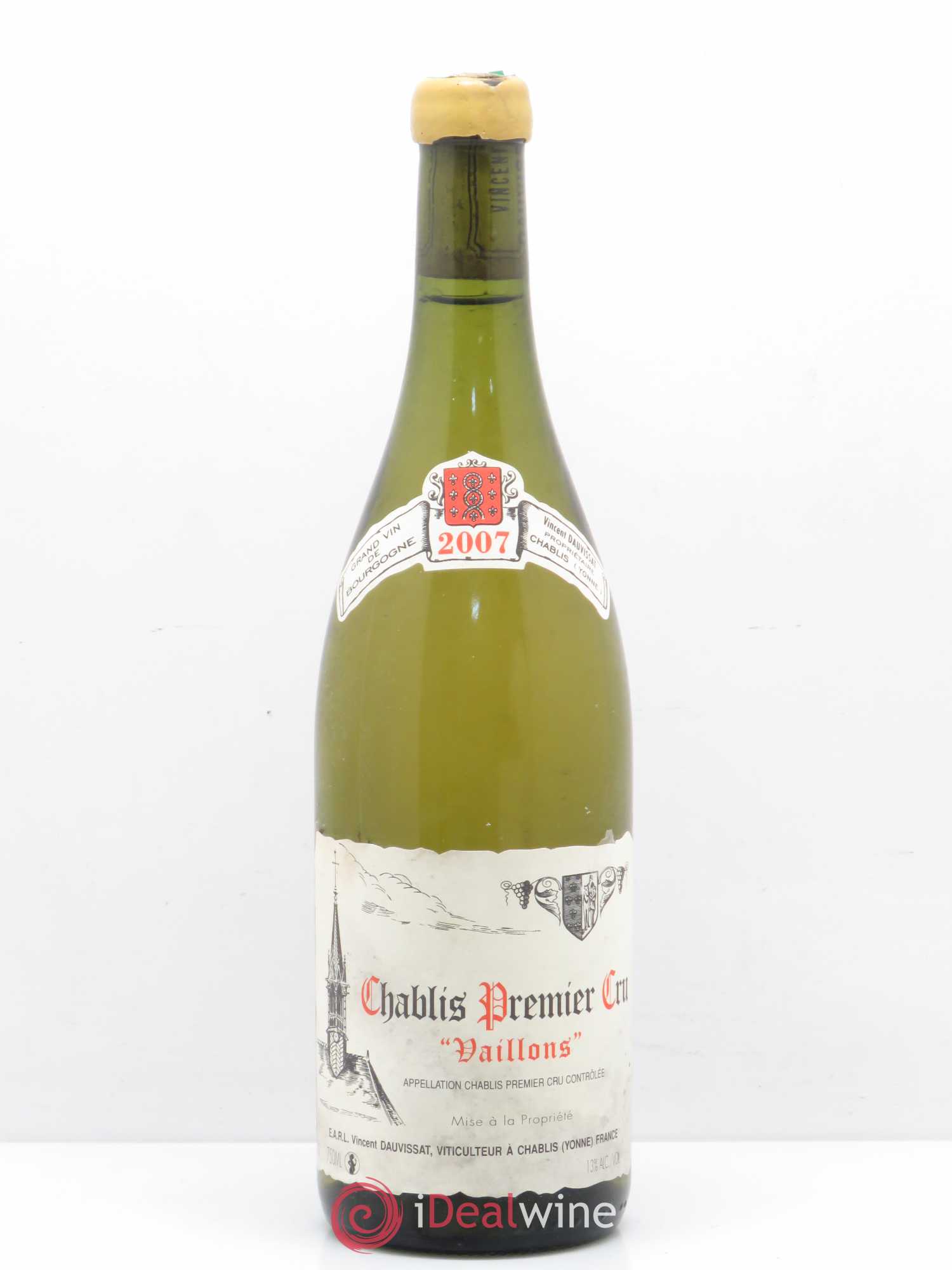 Chablis 1er Cru Vaillons Vincent Dauvissat (Domaine) 2007 - Lot de 1 bouteille - 0
