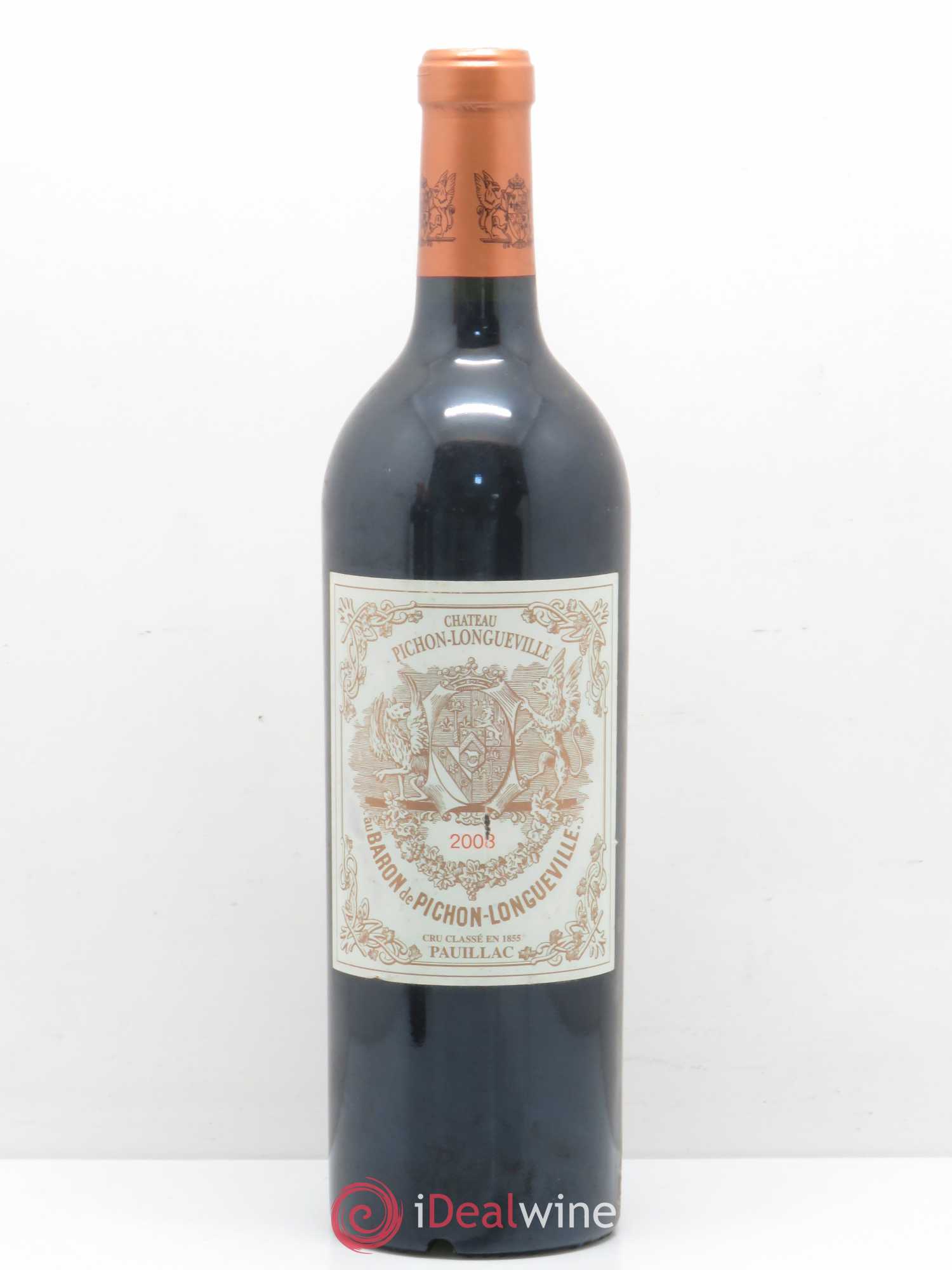 Pichon Longueville Baron 2ème Grand Cru Classé 2008 - Lot de 1 bouteille - 0