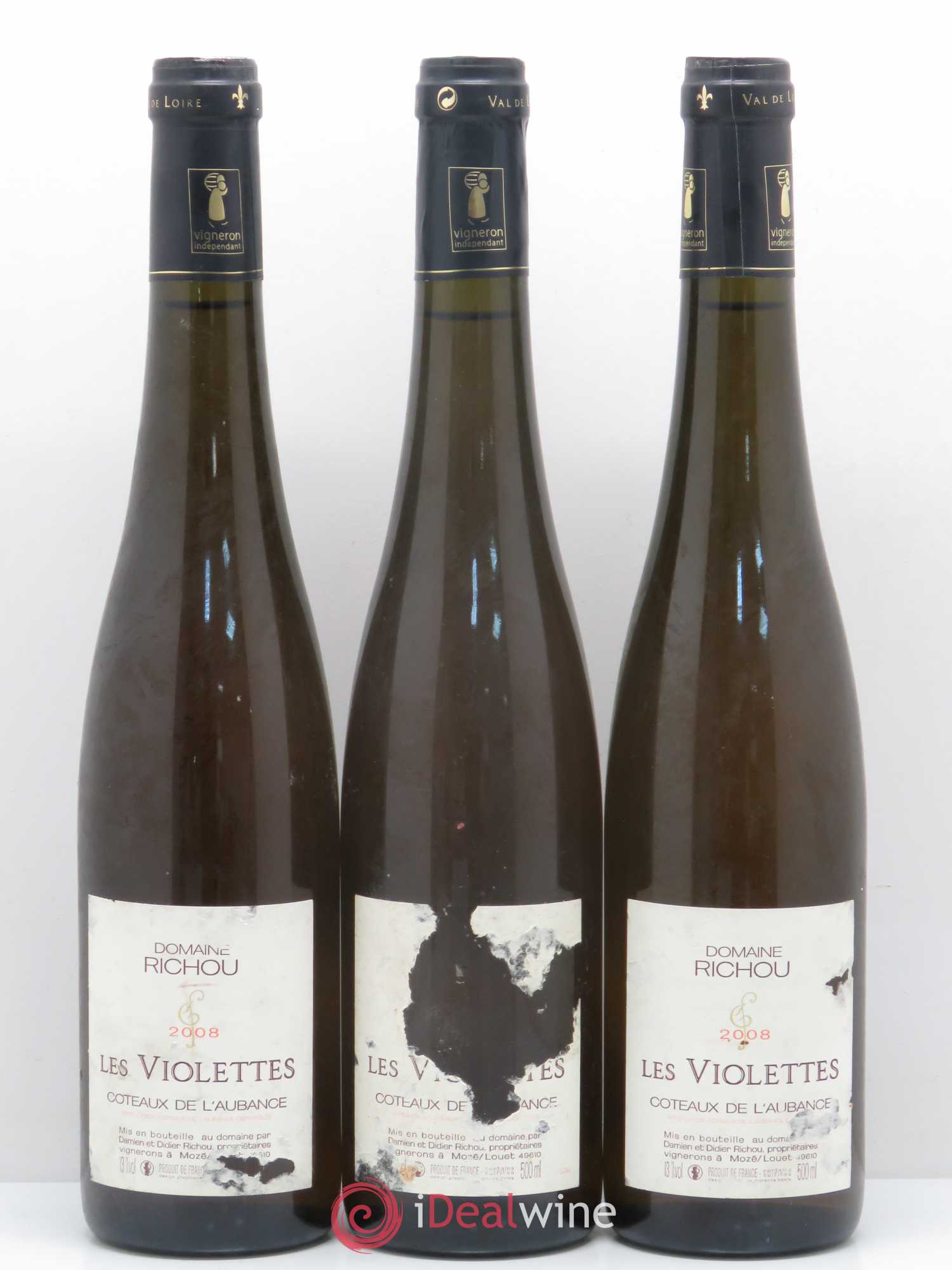 Coteaux de l'Aubance 2008 - Lotto di 3 bottiglie - 0