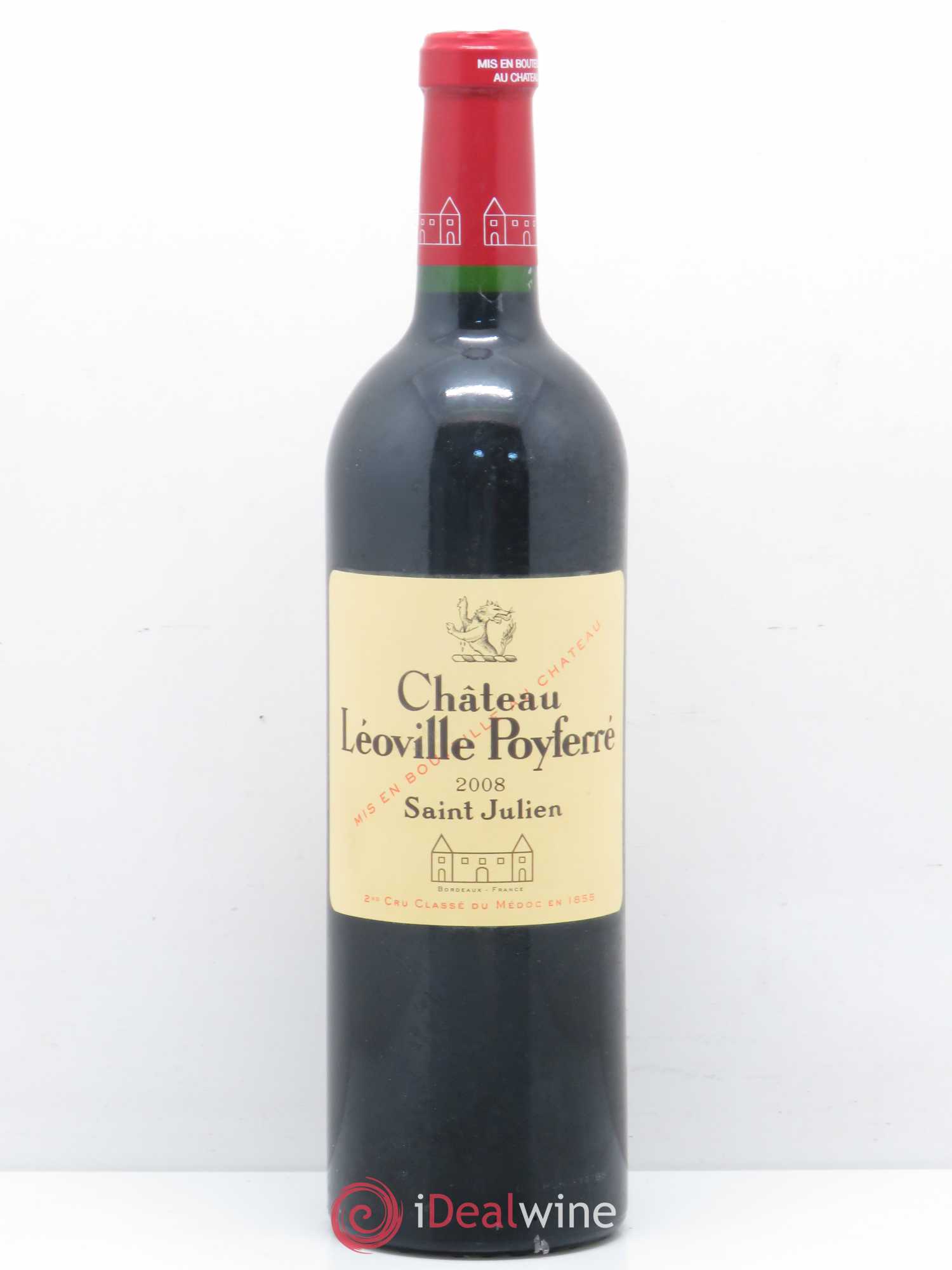 Château Léoville Poyferré 2ème Grand Cru Classé 2008 - Lot de 1 bouteille - 0