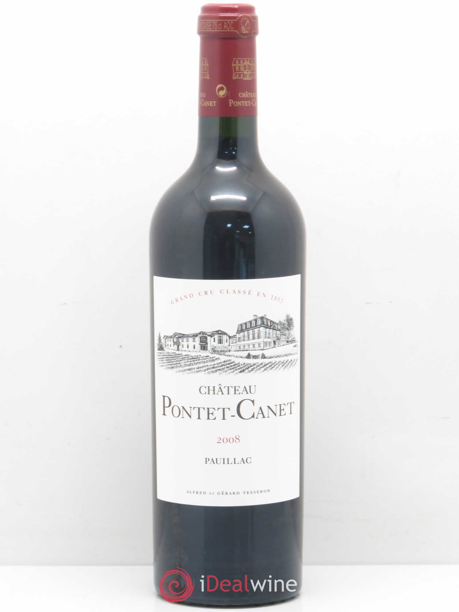 Château Pontet Canet 5ème Grand Cru Classé 2008 - Lot de 1 bouteille - 0