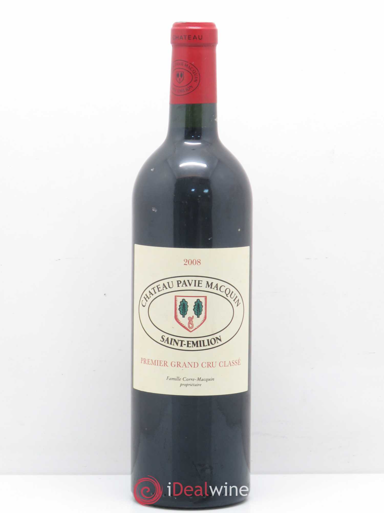 Château Pavie Macquin 1er Grand Cru Classé B 2008 - Lot de 1 bouteille - 0
