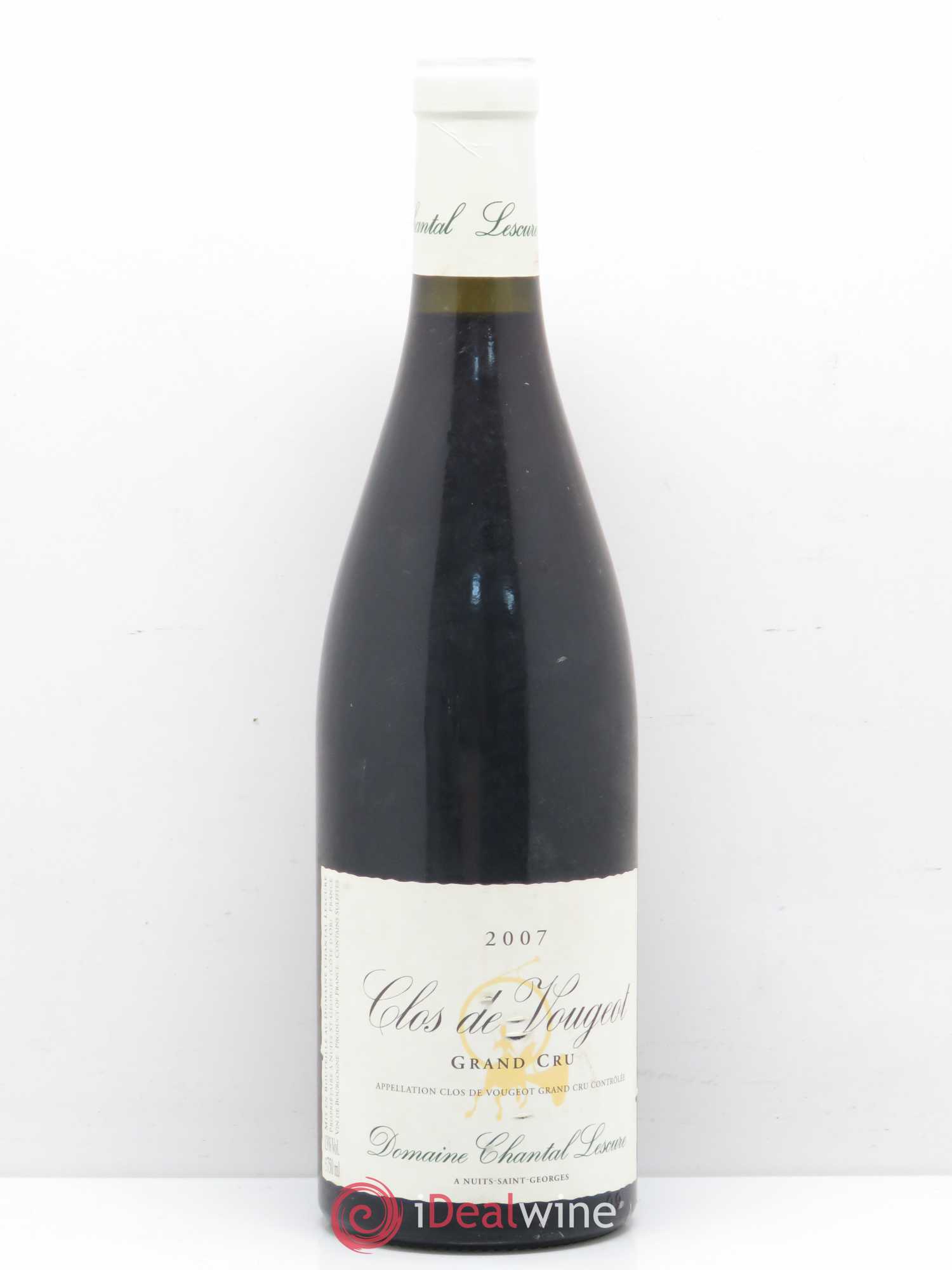 Clos de Vougeot Grand Cru Chantal Lescure 2007 - Lot de 1 bouteille - 0