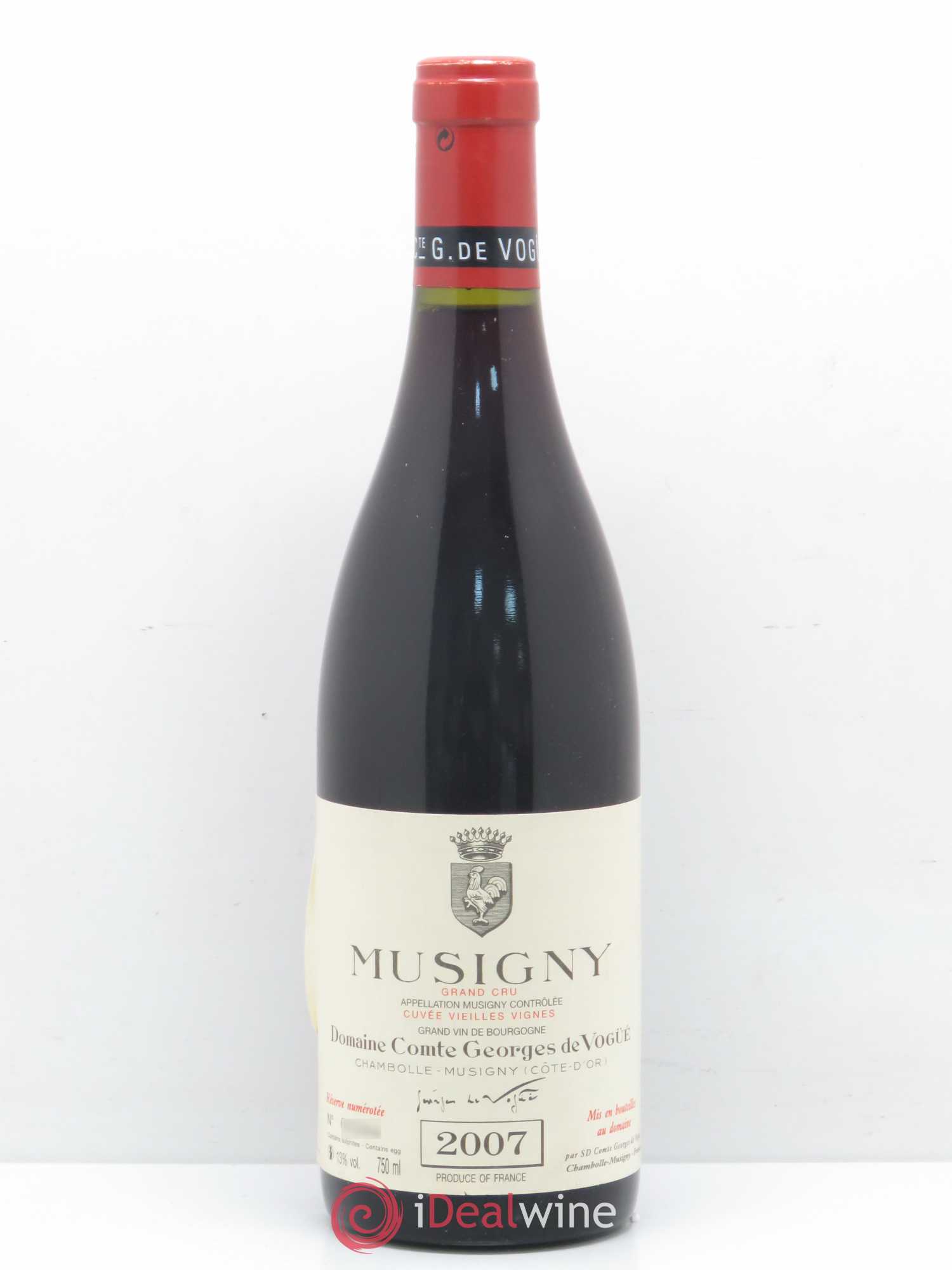 Musigny Grand Cru Cuvée Vieilles Vignes Comte Georges de Vogüé 2007 - Lot de 1 bouteille - 0