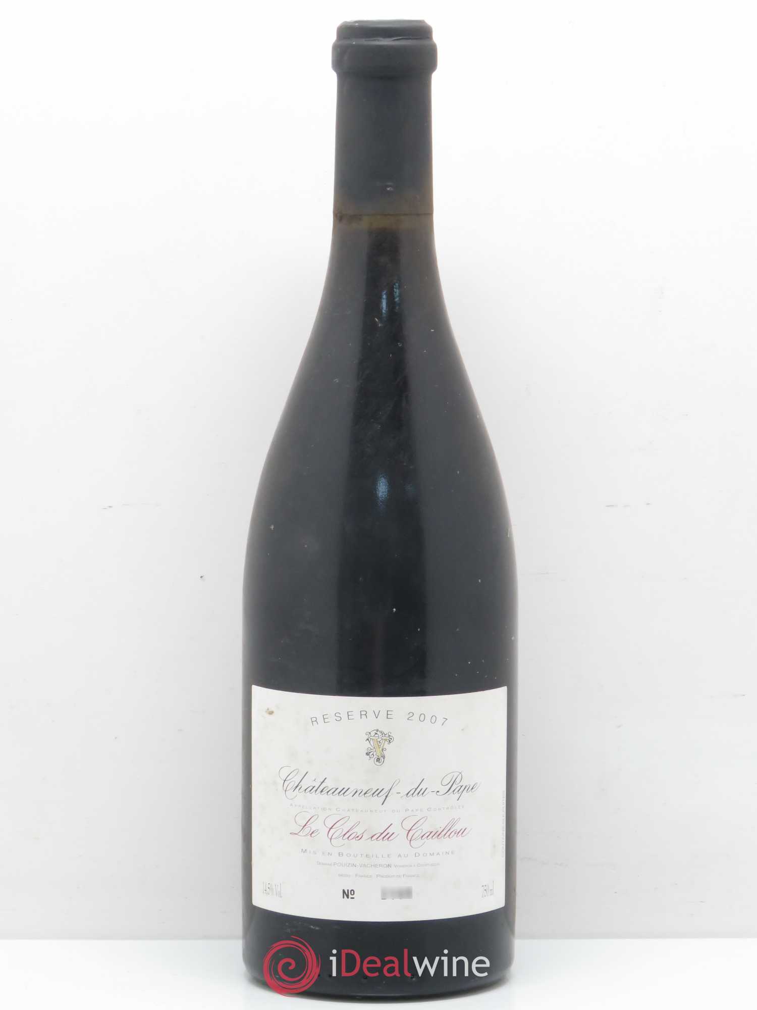 Châteauneuf-du-Pape Domaine Le Clos du Caillou Réserve Sylvie Vacheron 2007 - Lot de 1 bouteille - 0