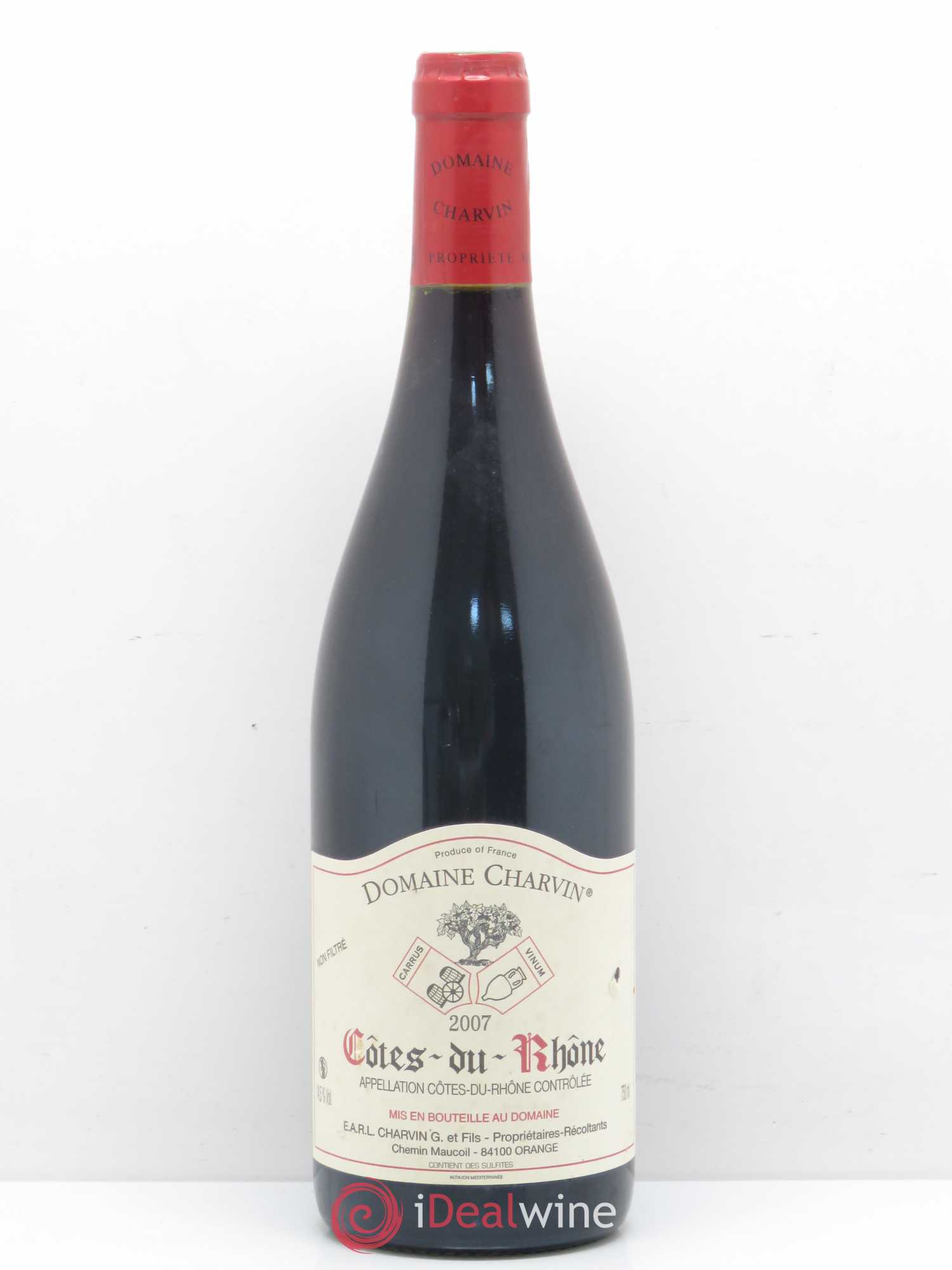 Côtes-du-Rhône Charvin (Domaine) 2007 - Lot de 1 bouteille - 0
