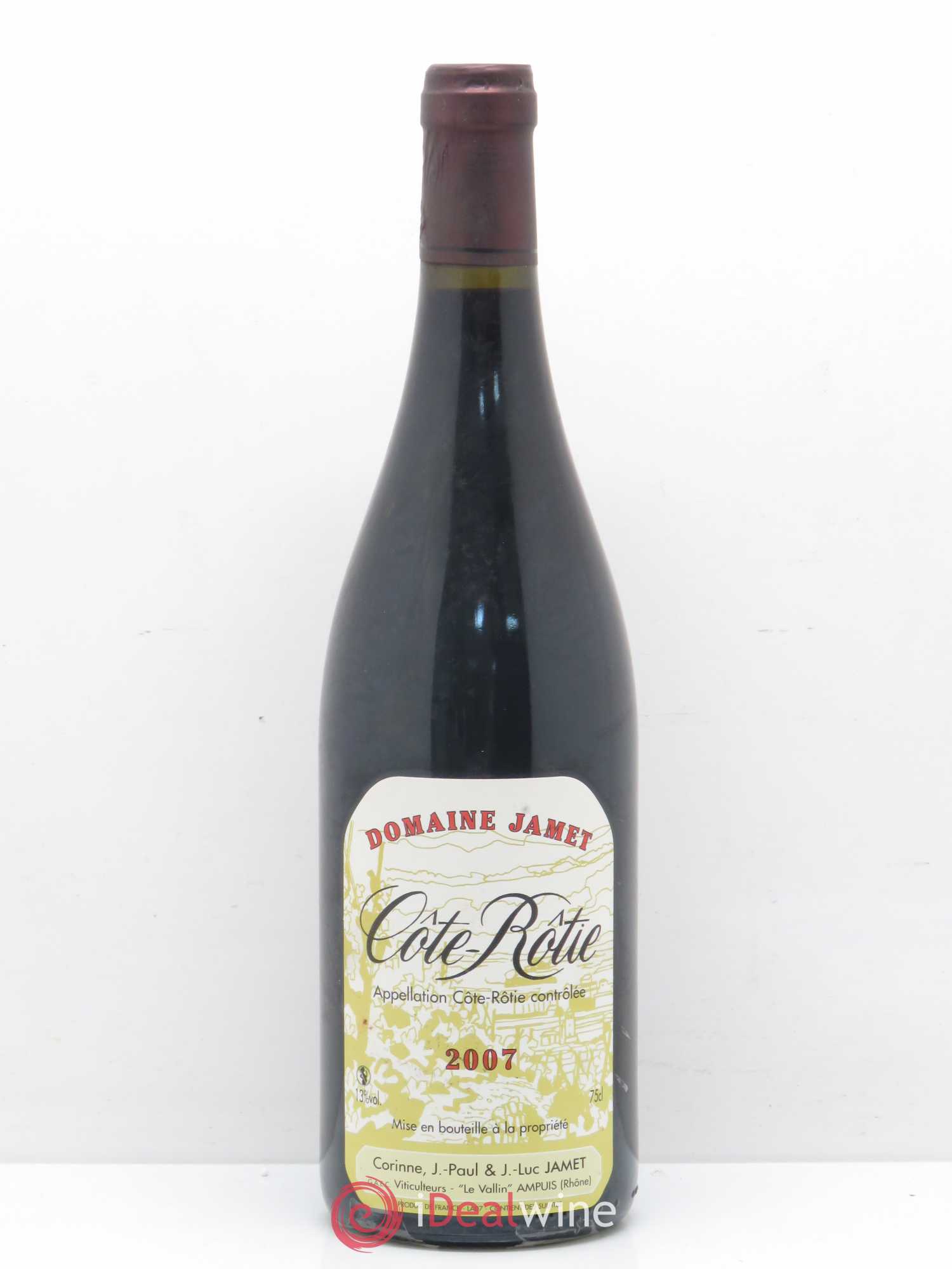 Côte-Rôtie Jamet (Domaine) 2007 - Lot de 1 bouteille - 0