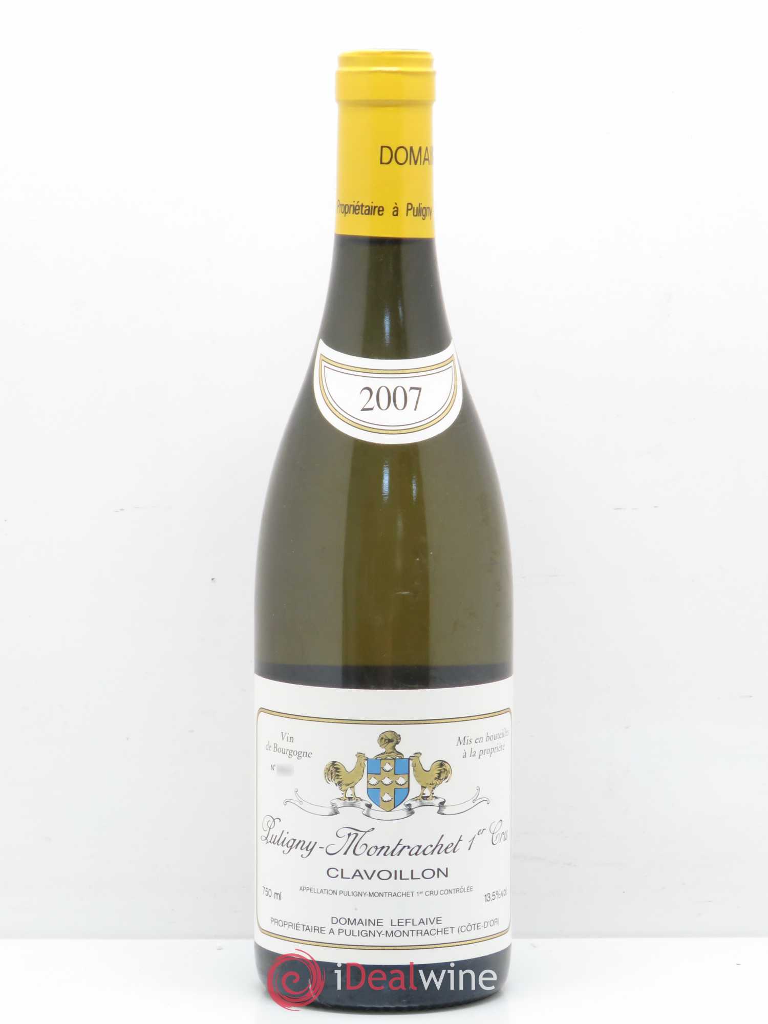 Puligny-Montrachet 1er Cru Clavoillon Leflaive (Domaine) 2007 - Lot de 1 bouteille - 0