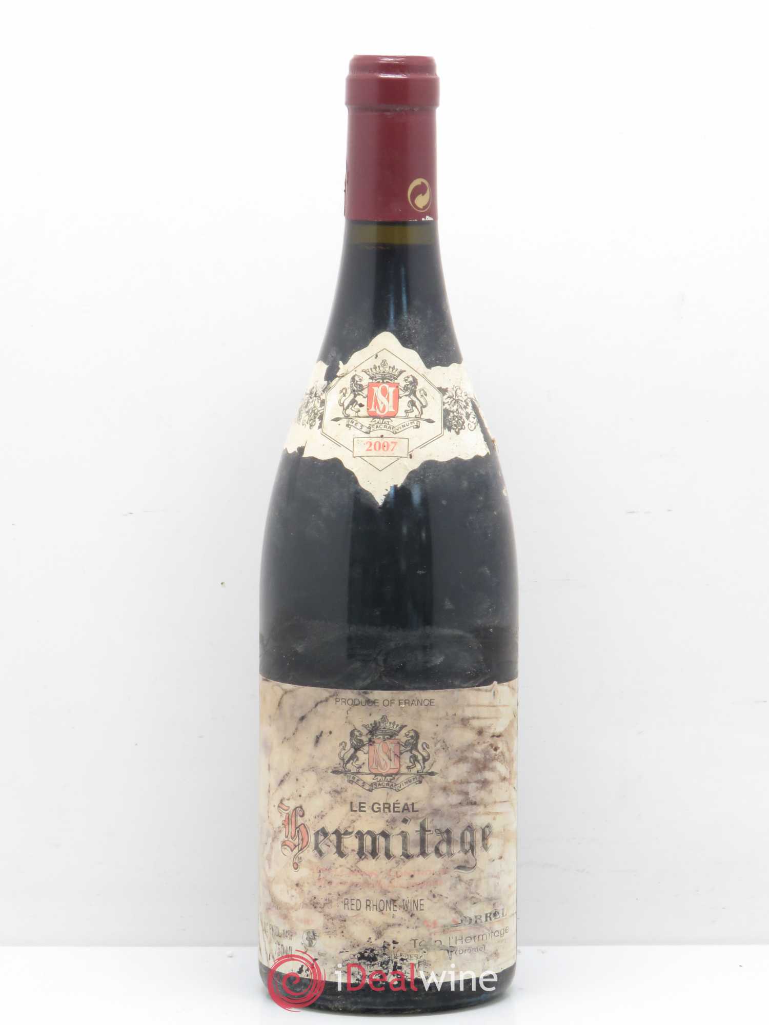 Hermitage Le Gréal Marc Sorrel 2007 - Lot de 1 bouteille - 0