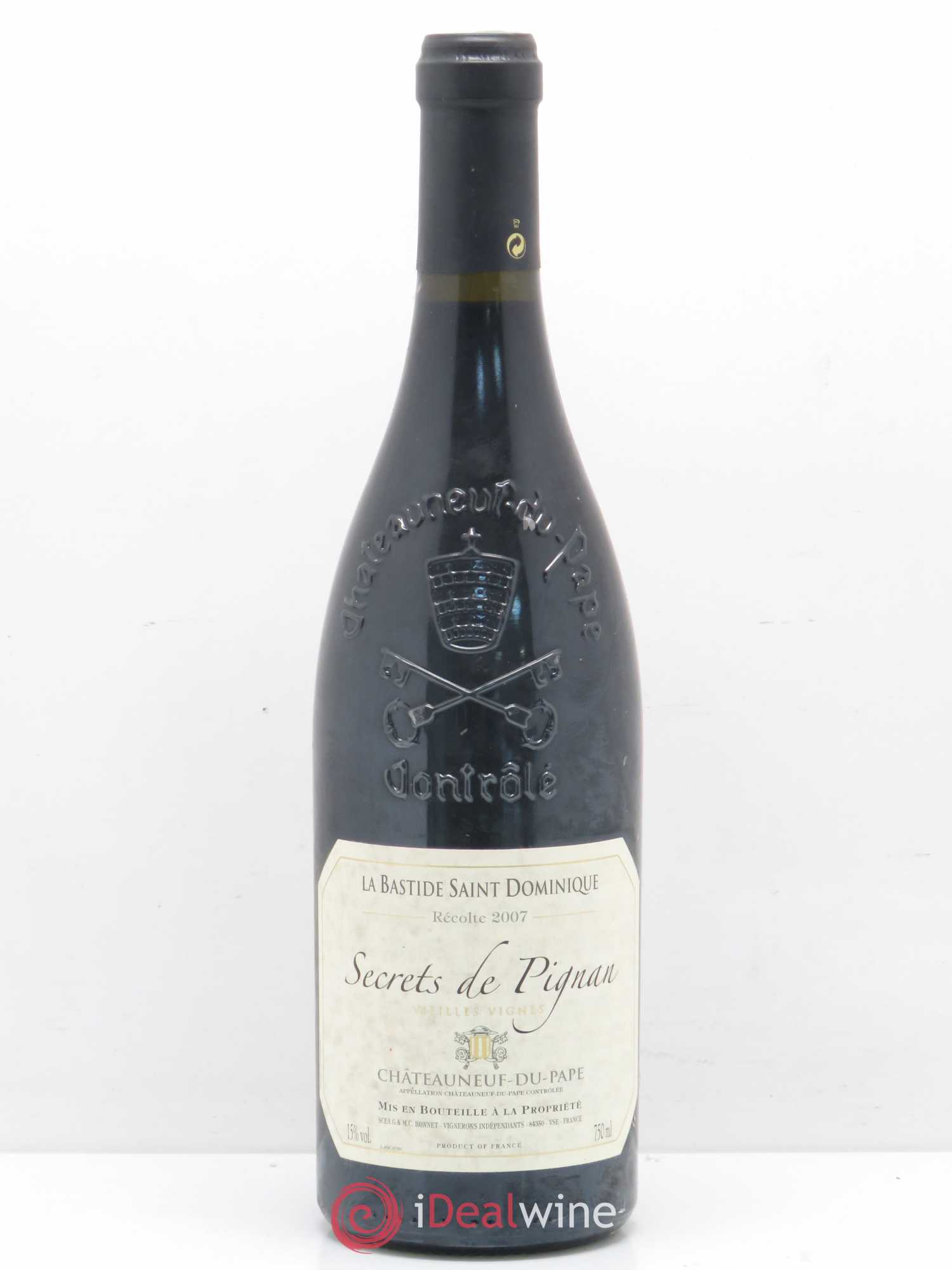 Châteauneuf-du-Pape Bastide St Dominique Secret De Pignan vieilles vignes 2007 - Posten von 1 Flasche - 0