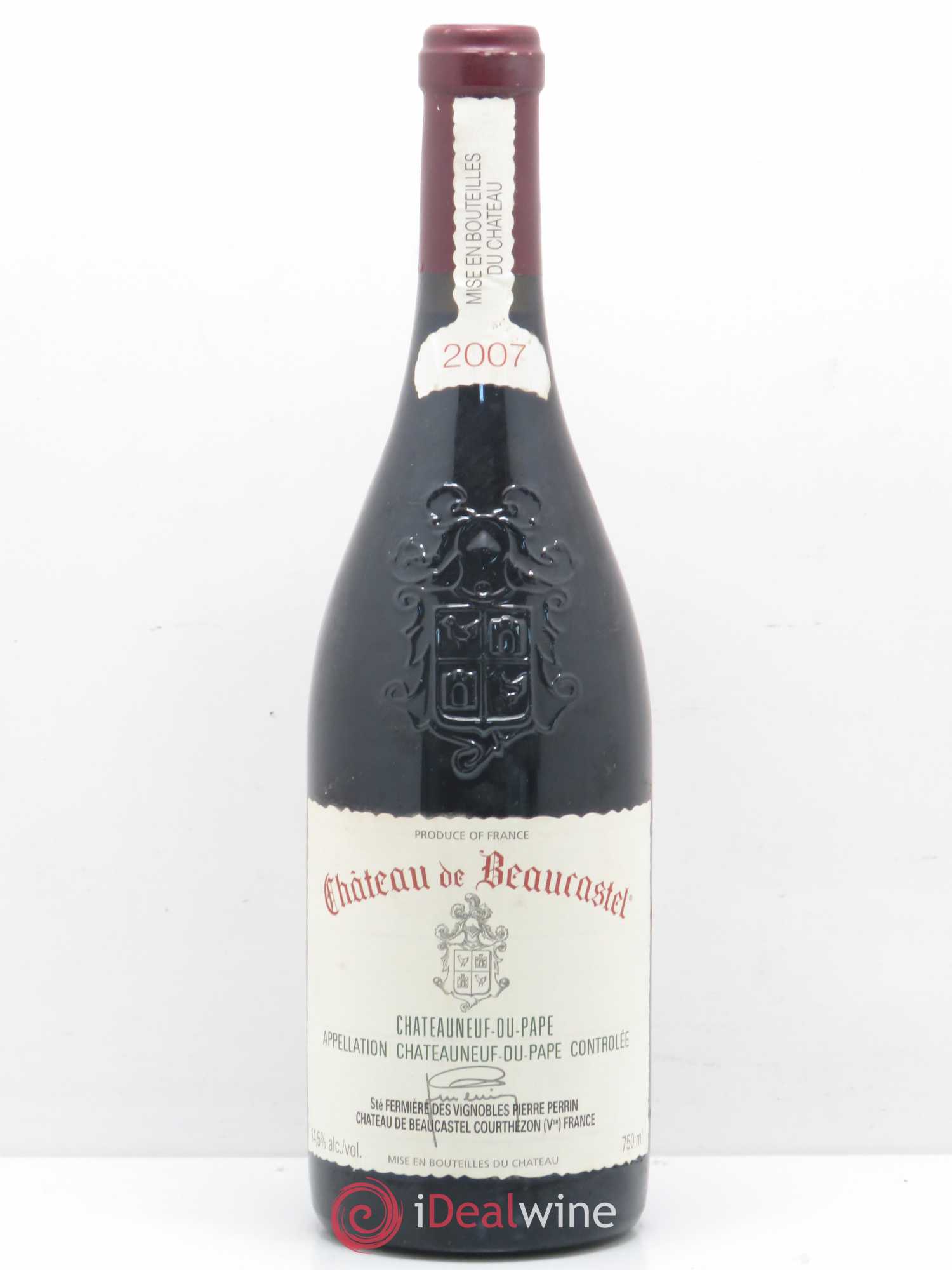 Châteauneuf-du-Pape Château de Beaucastel Famille Perrin 2007 - Lot de 1 bouteille - 0