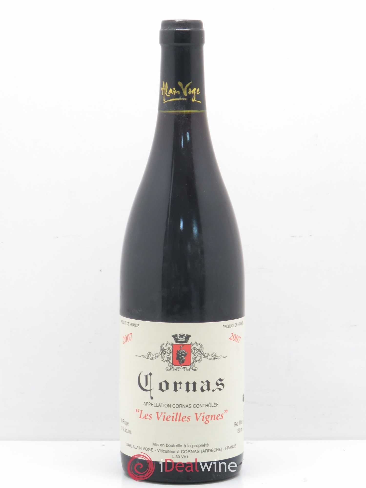 Cornas Les Vieilles Vignes Alain Voge (Domaine) 2007 - Lot de 1 bouteille - 0
