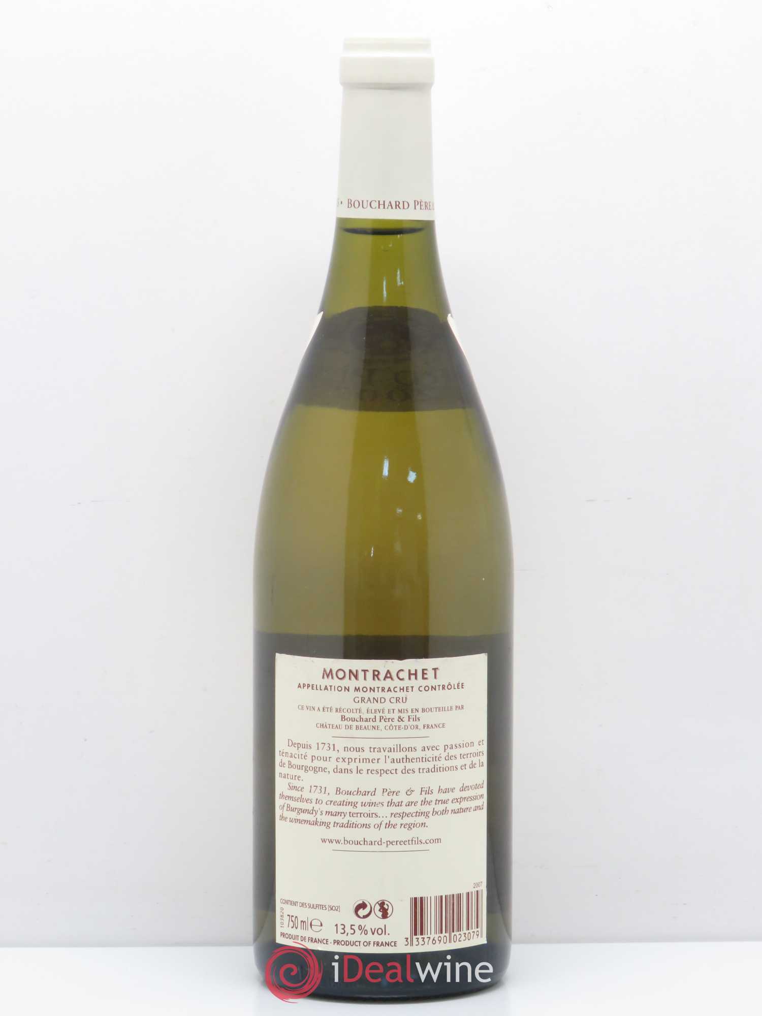 Montrachet Grand Cru Bouchard Père & Fils 2007 - Lot de 1 bouteille - 1