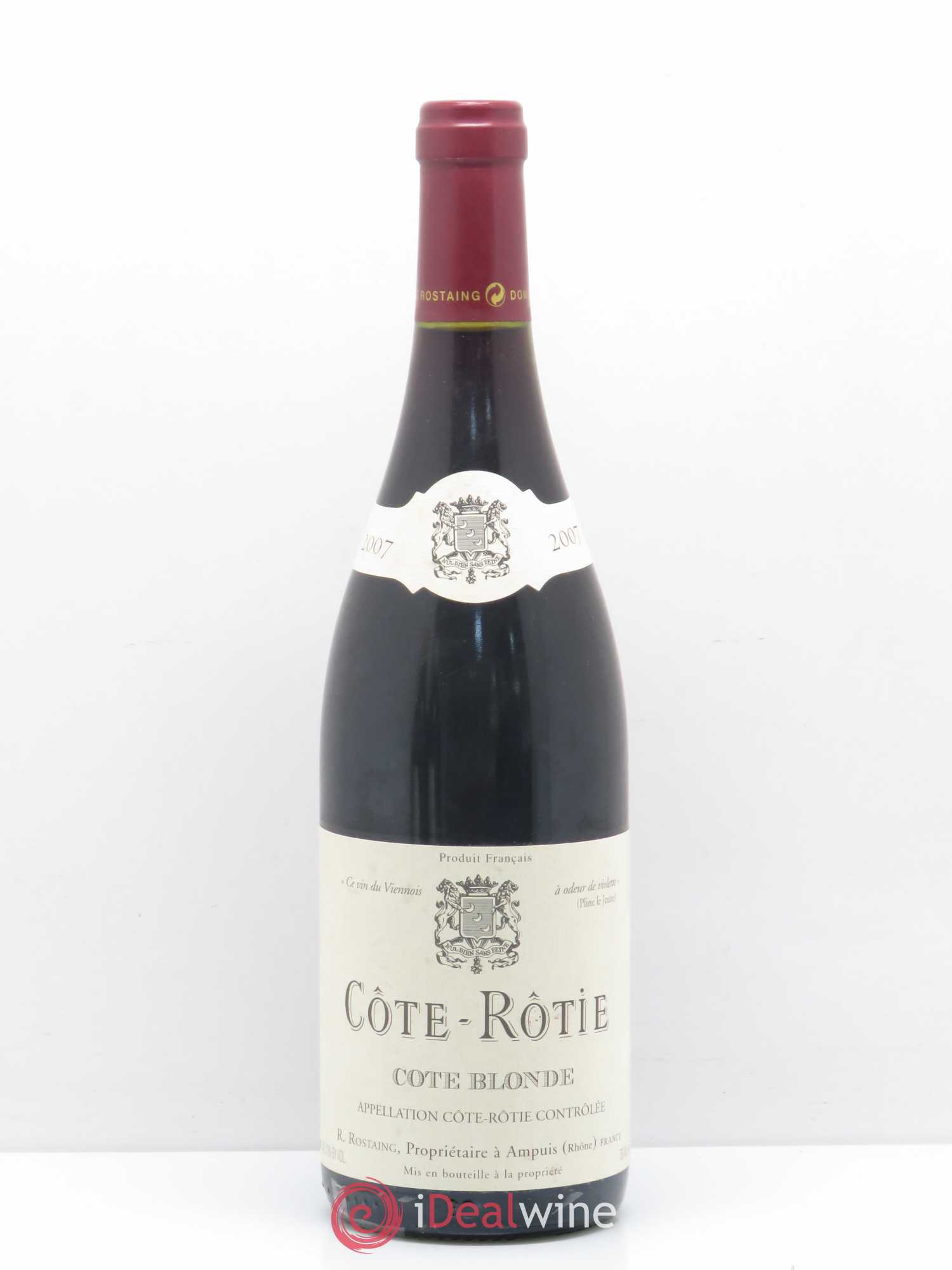 Côte-Rôtie Côte Blonde René Rostaing 2007 - Posten von 1 Flasche - 0