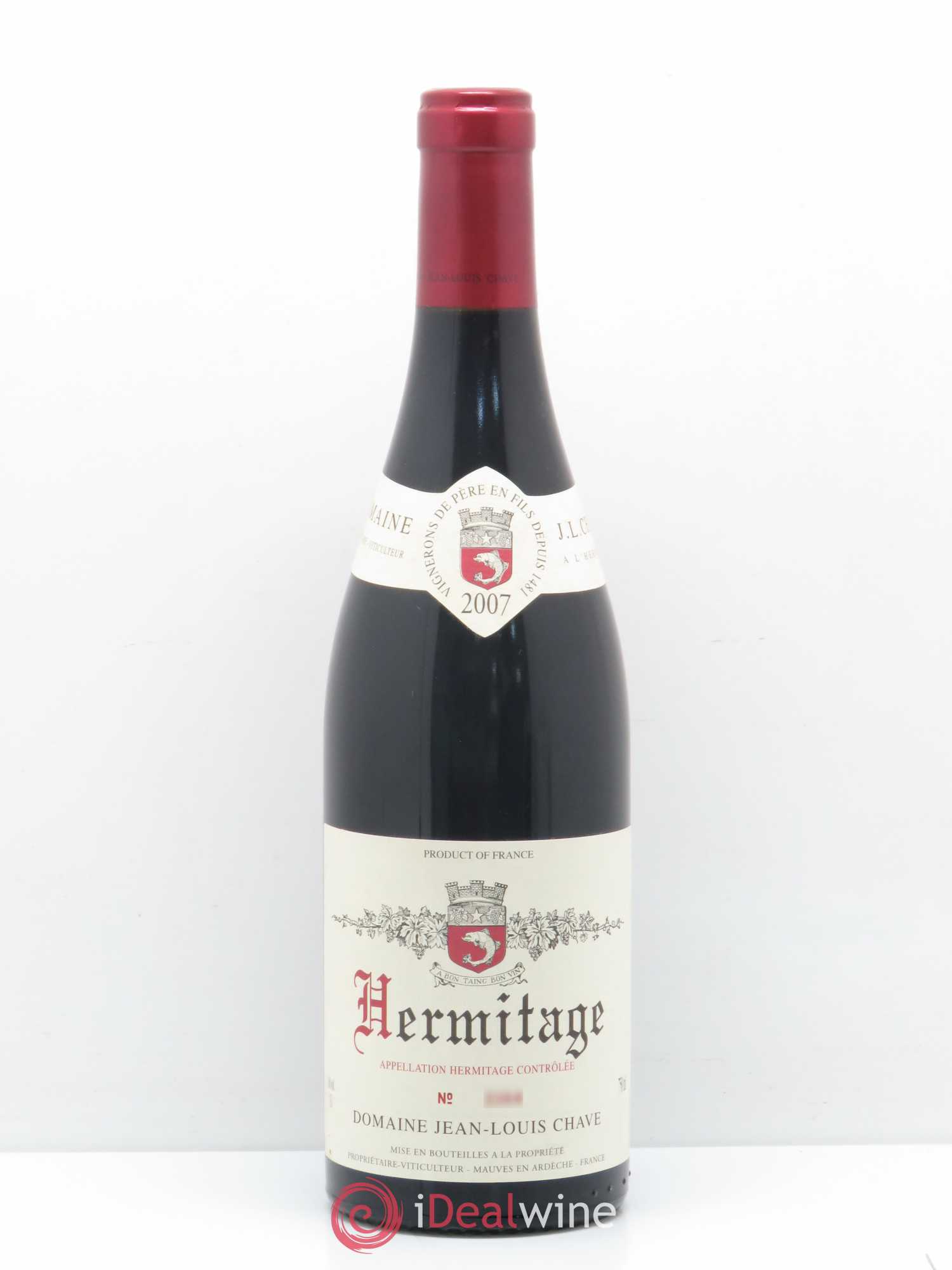 Hermitage Jean-Louis Chave 2007 - Lot de 1 bouteille - 0