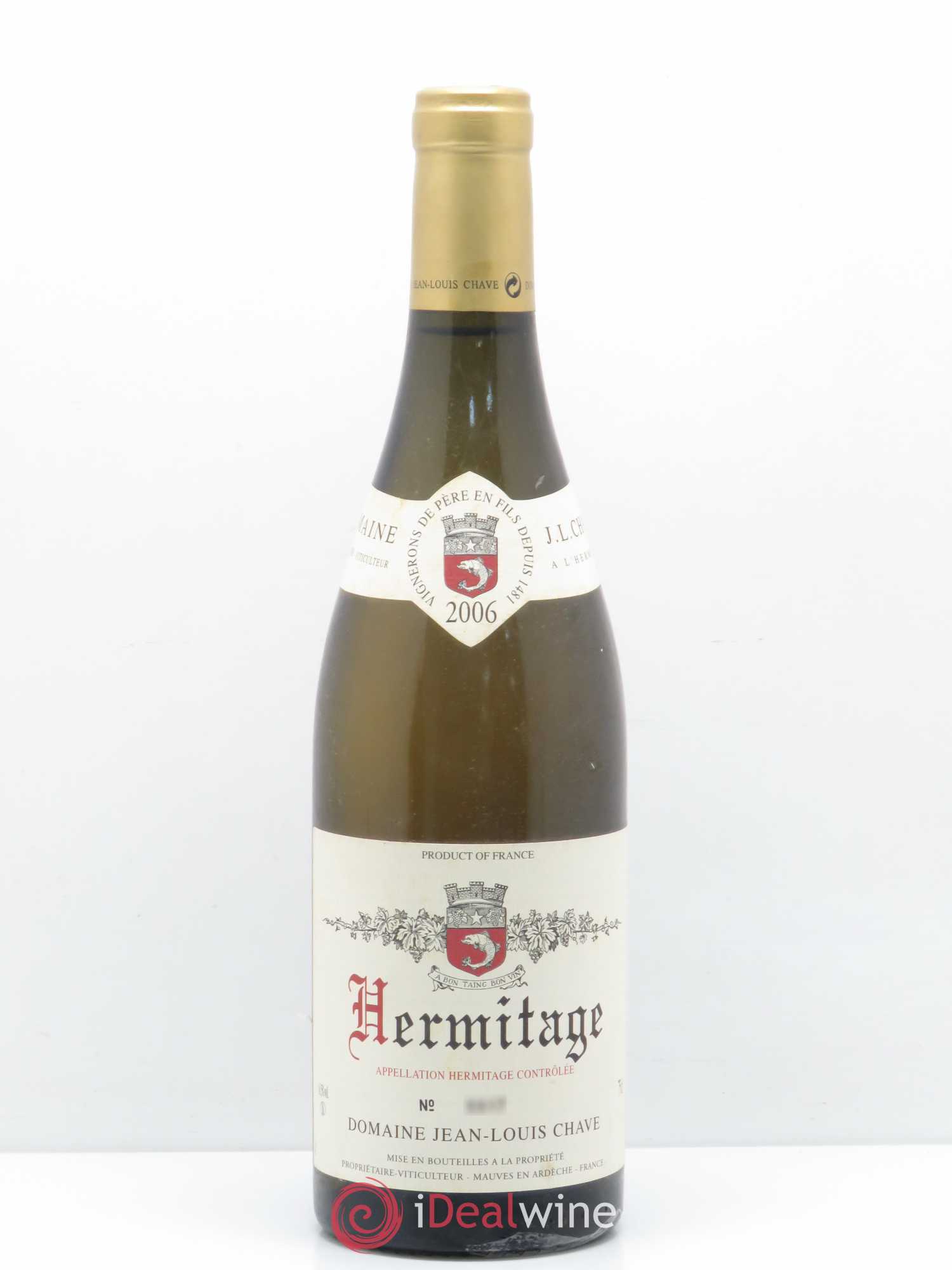 Hermitage Jean-Louis Chave 2006 - Lot de 1 bouteille - 0