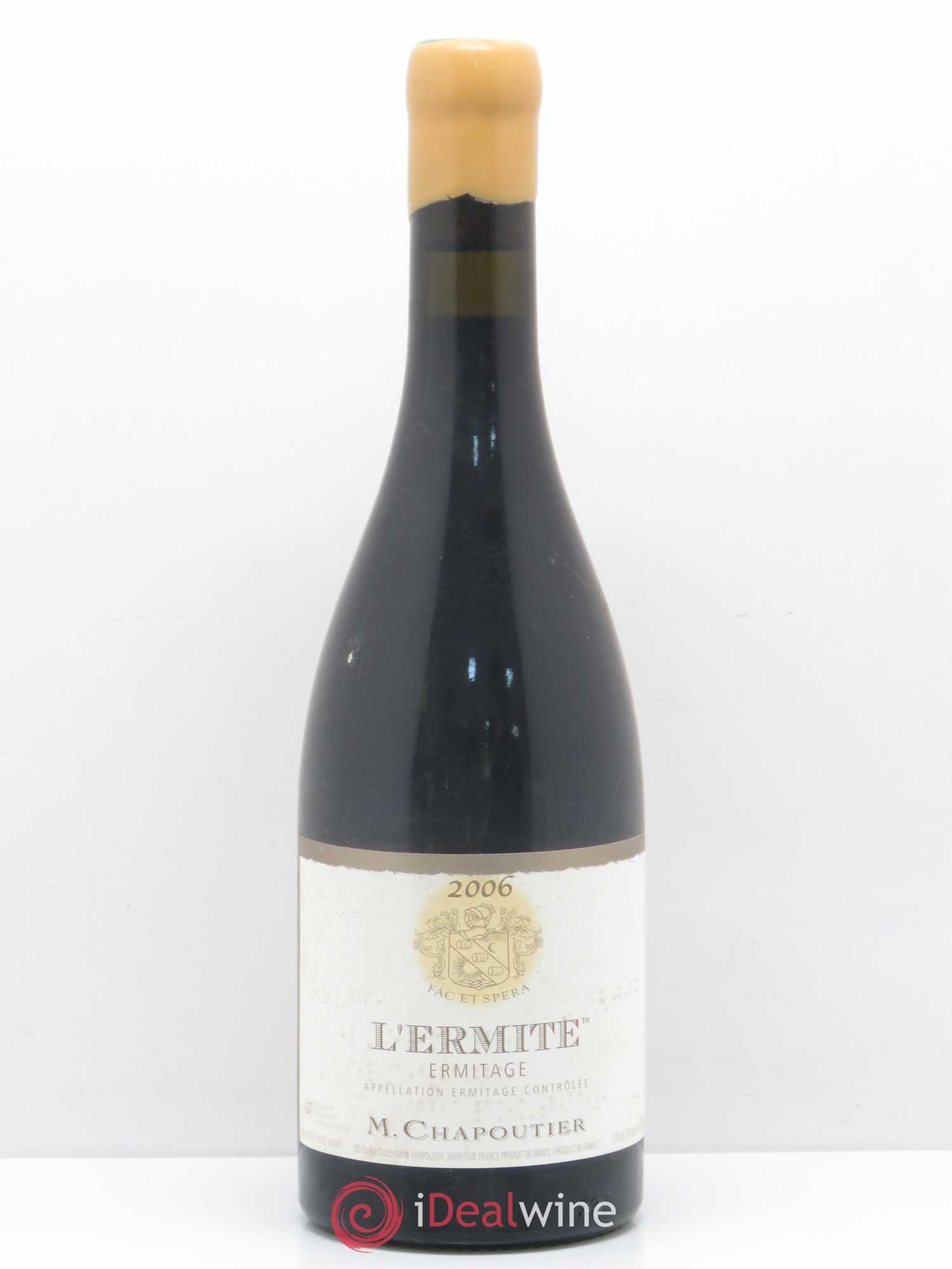 Hermitage Ermitage l'Ermite Chapoutier 2006 - Lot de 1 bouteille - 0