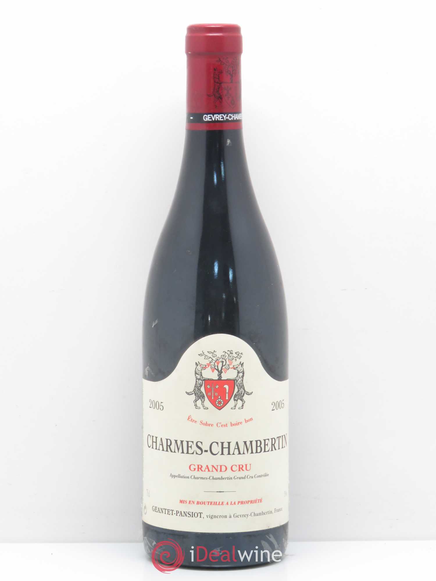 Charmes-Chambertin Grand Cru Geantet-Pansiot 2005 - Lot de 1 bouteille - 0