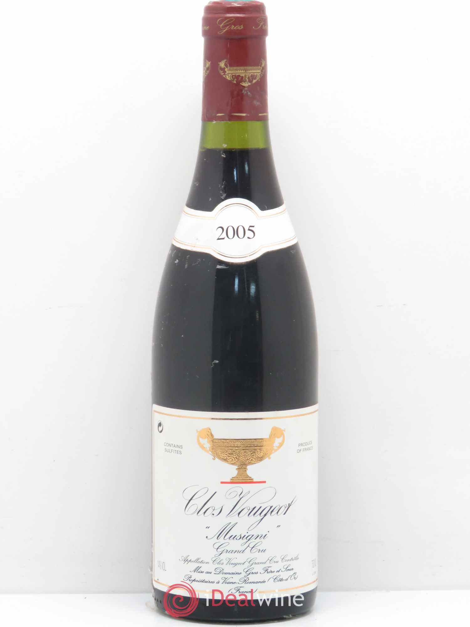 Clos de Vougeot Grand Cru Musigni Gros Frère & Soeur 2005 - Lot de 1 bouteille - 0