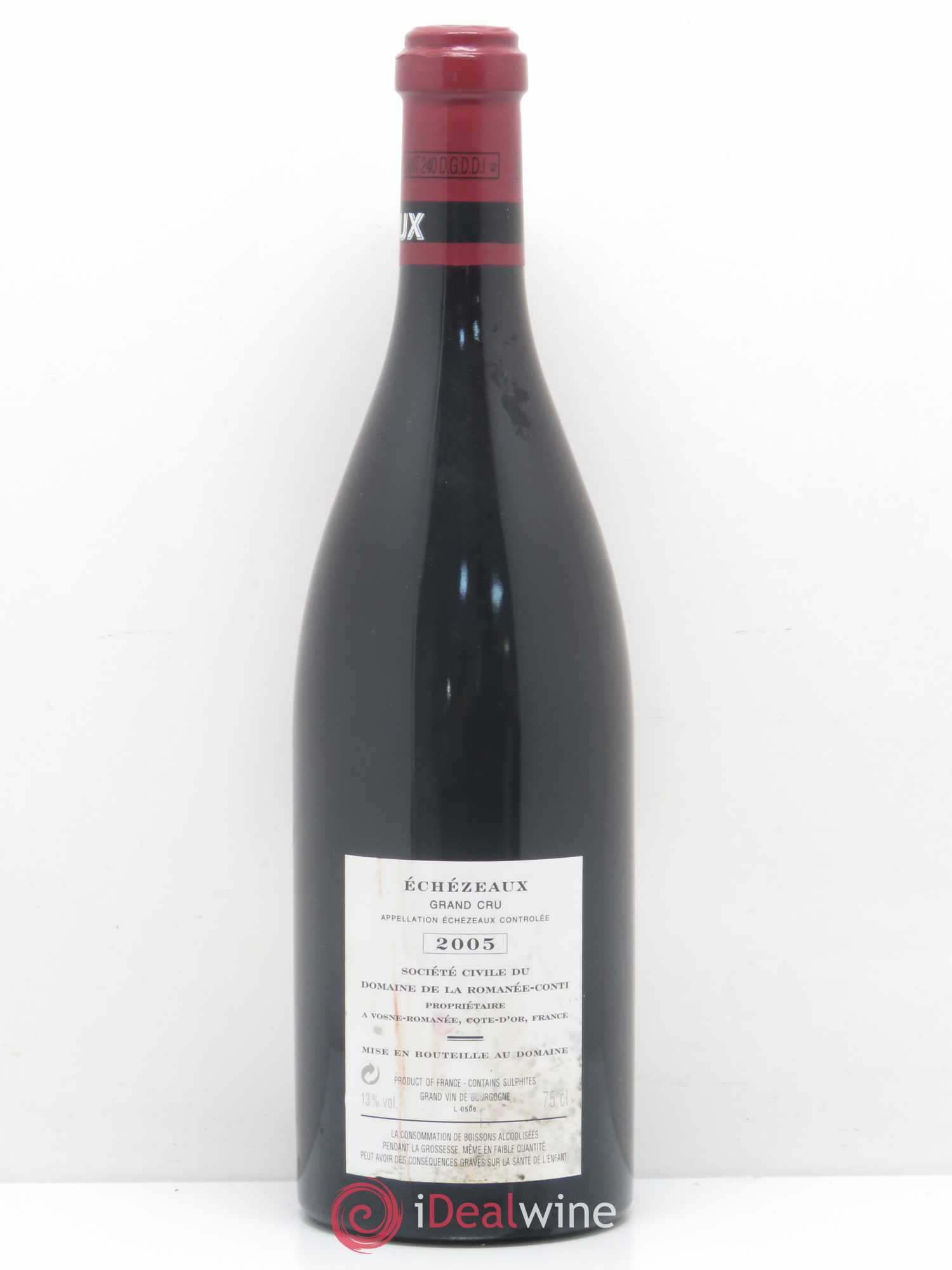Echezeaux Grand Cru Domaine de la Romanée-Conti 2005 - Lot de 1 bouteille - 1