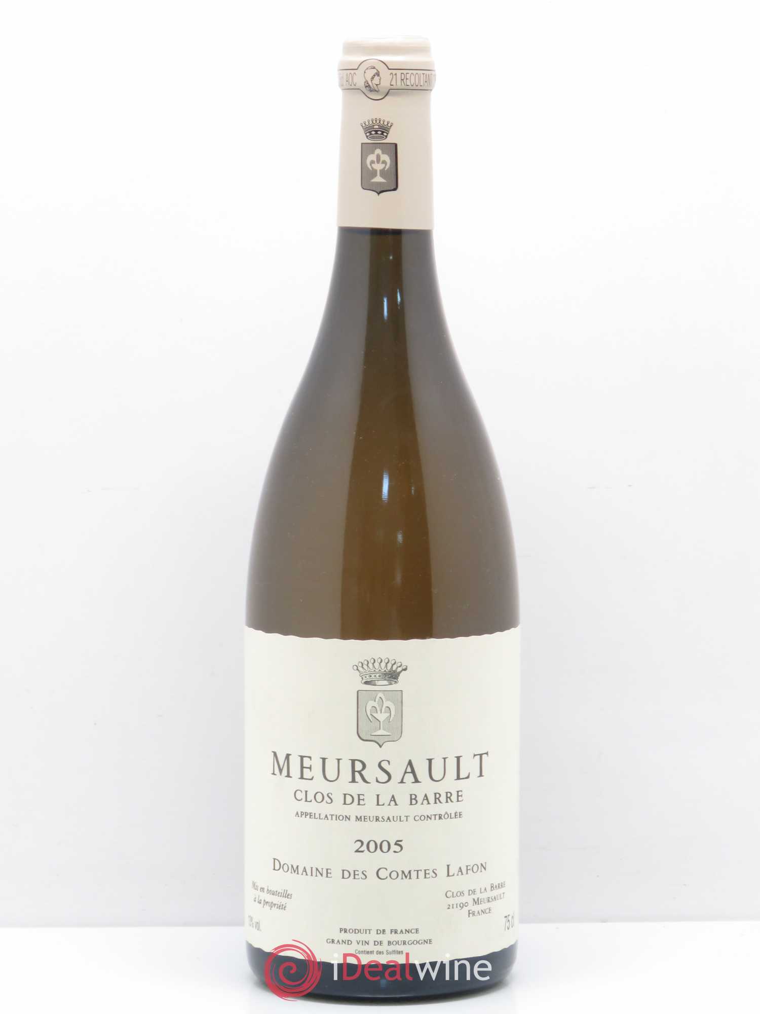 Meursault Clos de la Barre Comtes Lafon (Domaine des) 2005 - Lot de 1 bouteille - 0