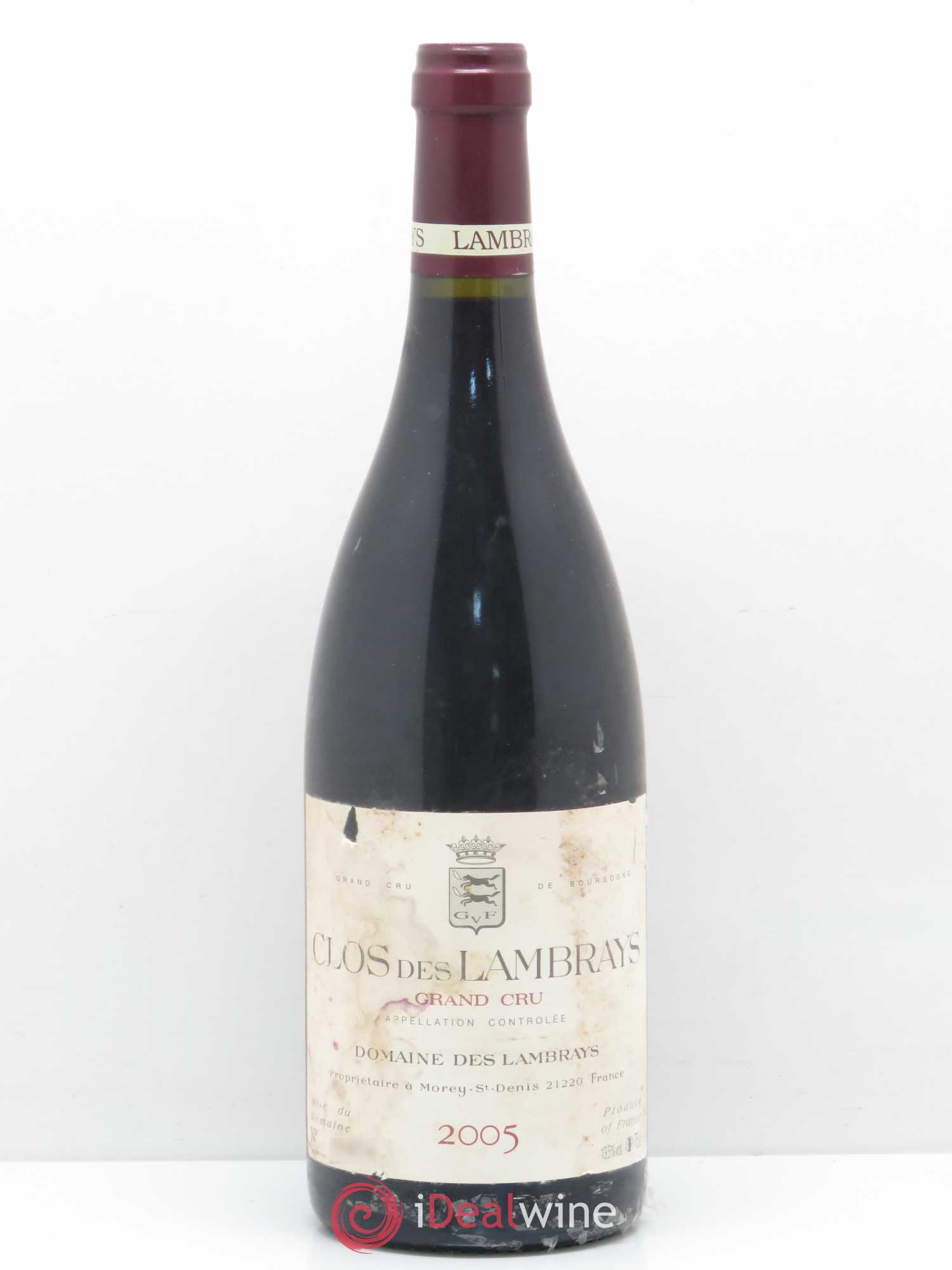 Clos des Lambrays Grand Cru Domaine des Lambrays 2005 - Lot de 1 bouteille - 0