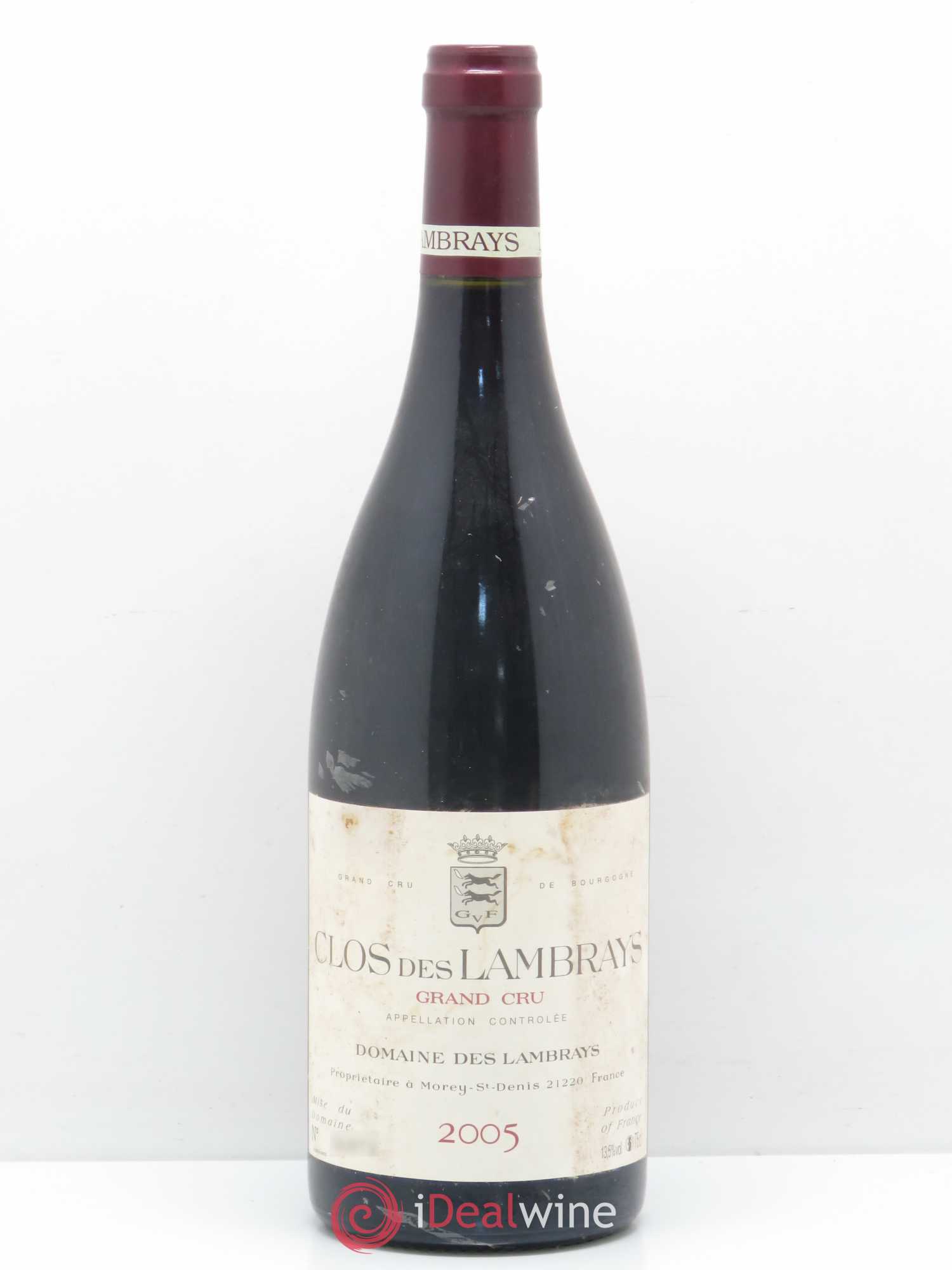 Clos des Lambrays Grand Cru Domaine des Lambrays 2005 - Lot de 1 bouteille - 0