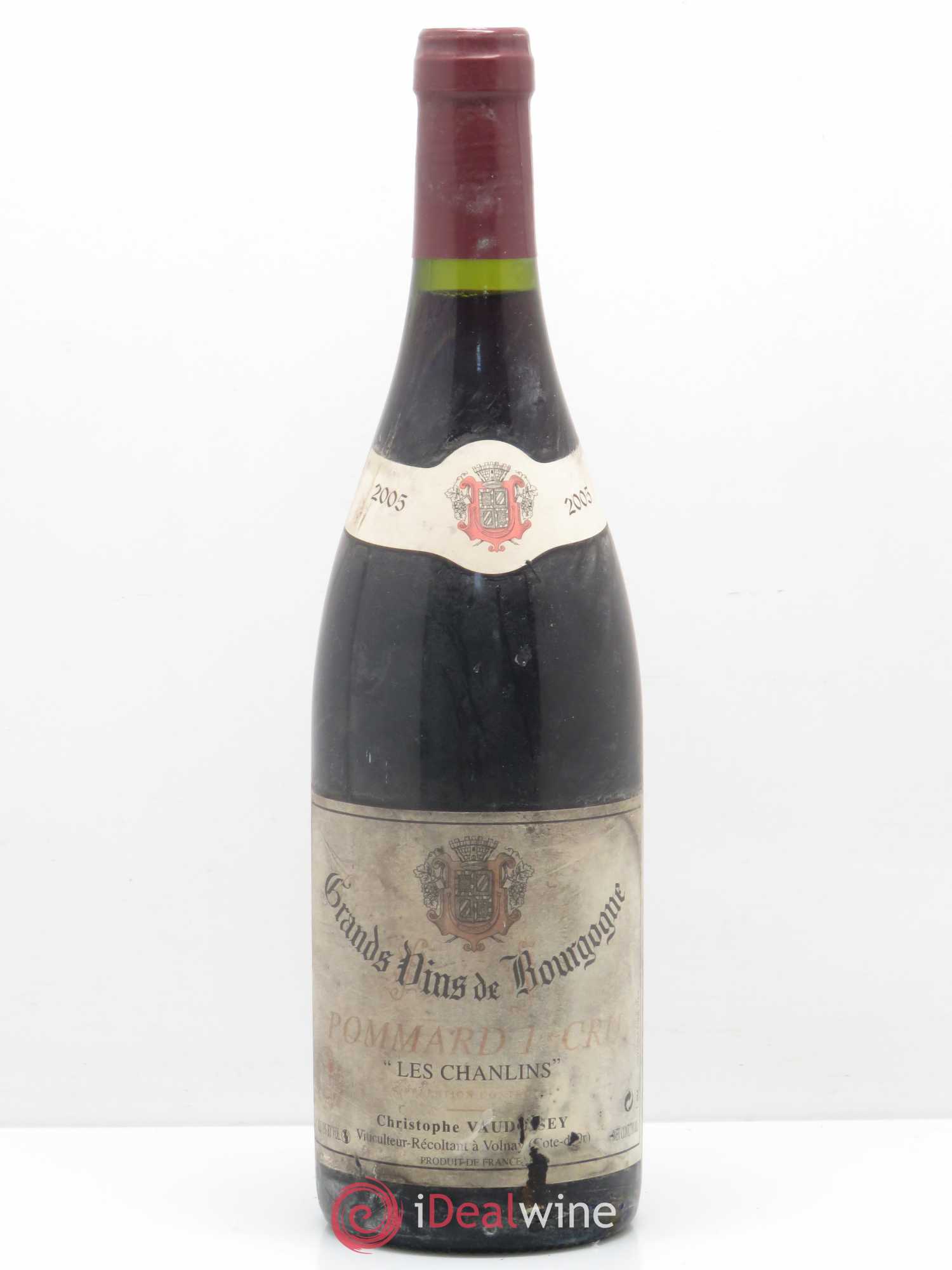 Pommard 1er Cru Chanlins Christophe Vaudoisey 2005 - Lot de 1 bouteille - 0