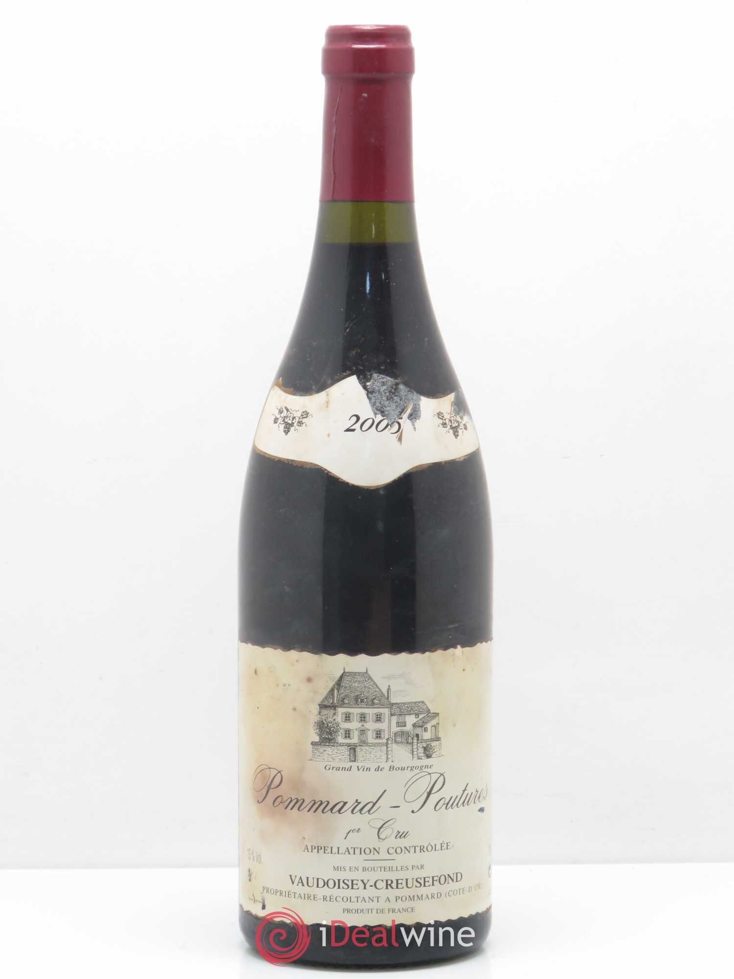 Pommard 1er Cru Poutures Vaudoisey Creusefond 2005 - Lot de 1 bouteille - 0
