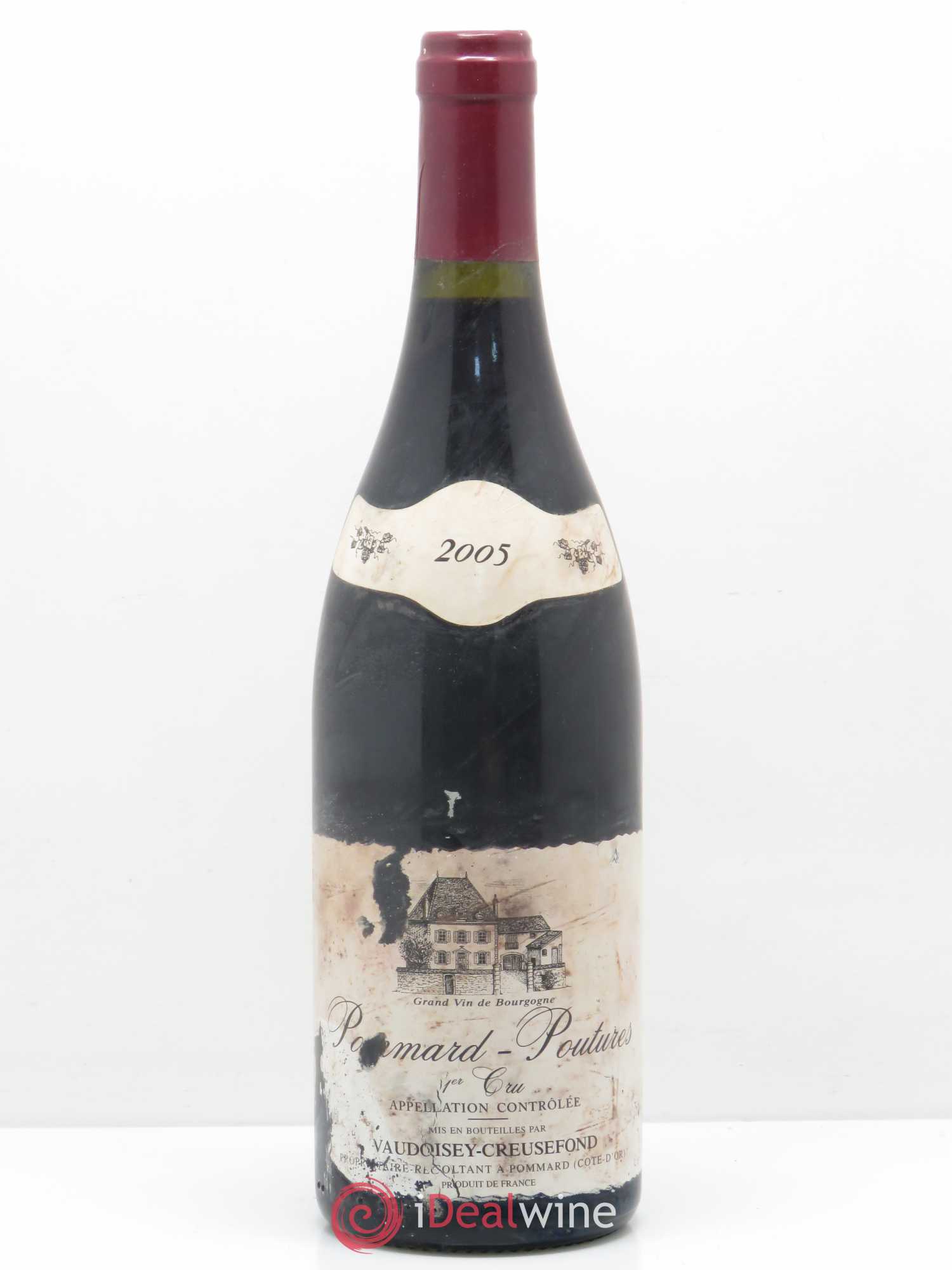 Pommard 1er Cru Poutures Vaudoisey Creusefond 2005 - Lot de 1 bouteille - 0