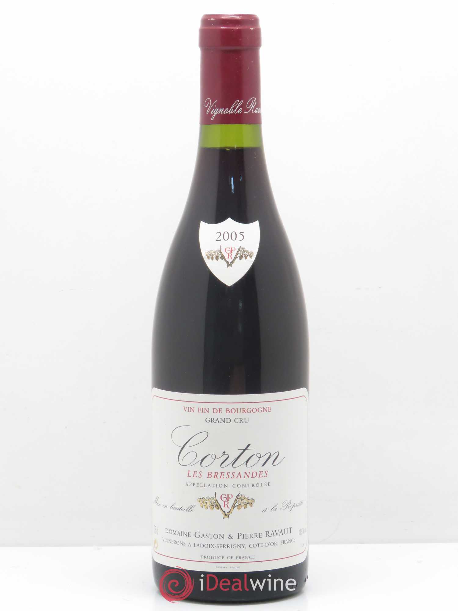 Corton Grand Cru Bressandes Ravaut 2005 - Lot de 1 bouteille - 0