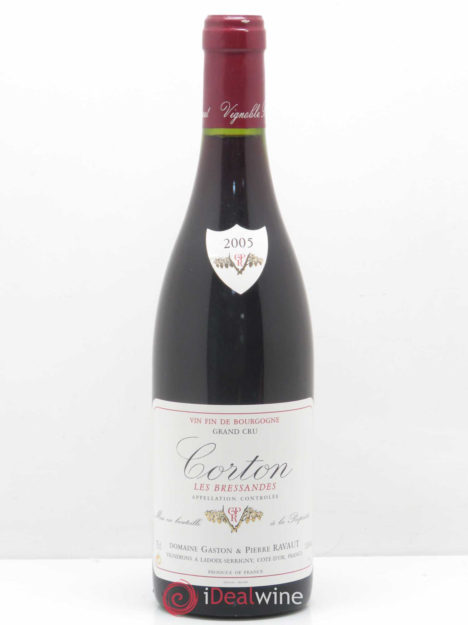 Corton Grand Cru Bressandes Ravaut 2005 - Lot de 1 bouteille - 0