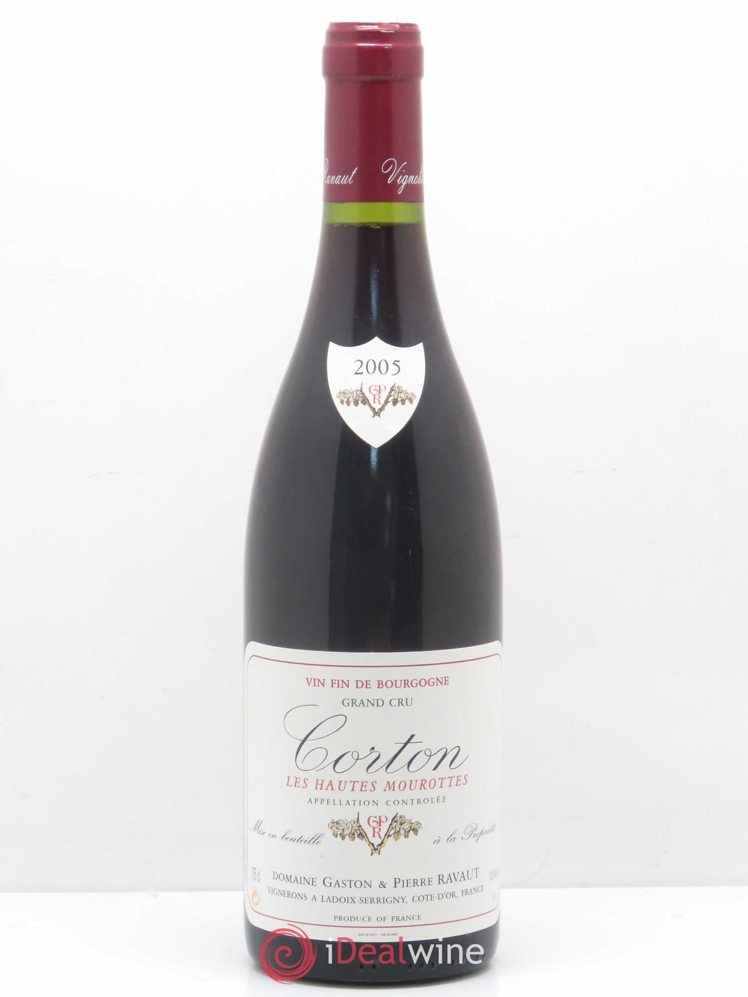 Corton Grand Cru Hautes Mourottes Ravaut 2005 - Lot de 1 bouteille - 0