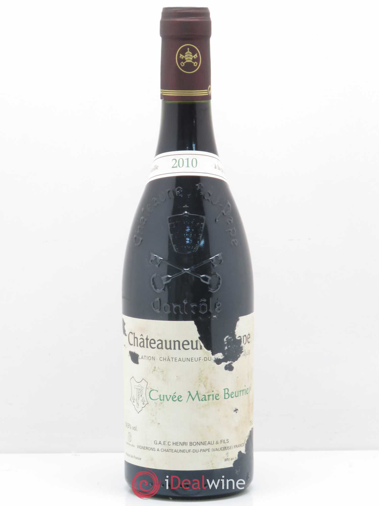 Châteauneuf-du-Pape Marie Beurrier Henri Bonneau & Fils 2010 - Lot de 1 bouteille - 0