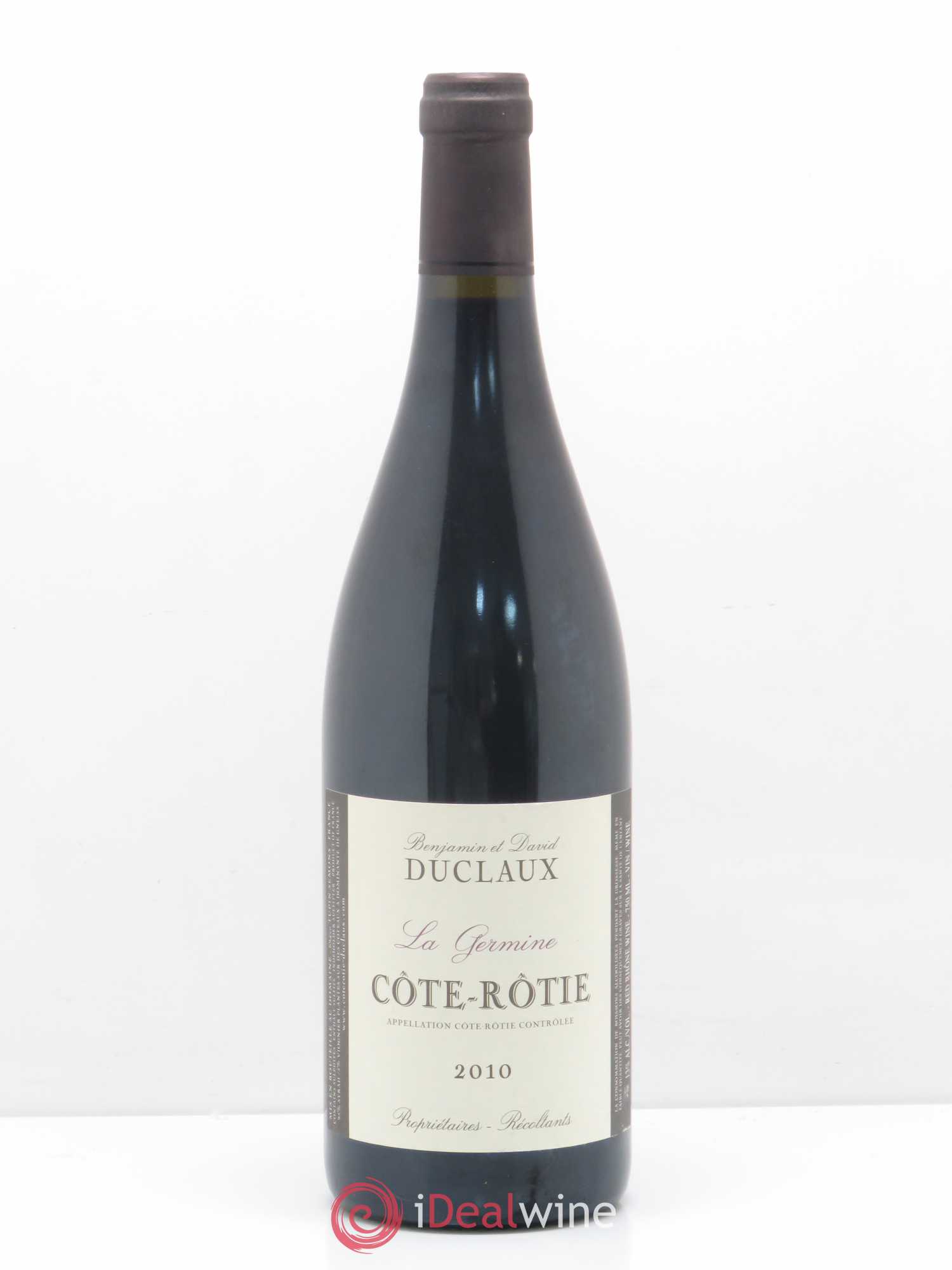 Côte-Rôtie La Germine Domaine Duclaux 2010 - Lot de 1 bouteille - 0