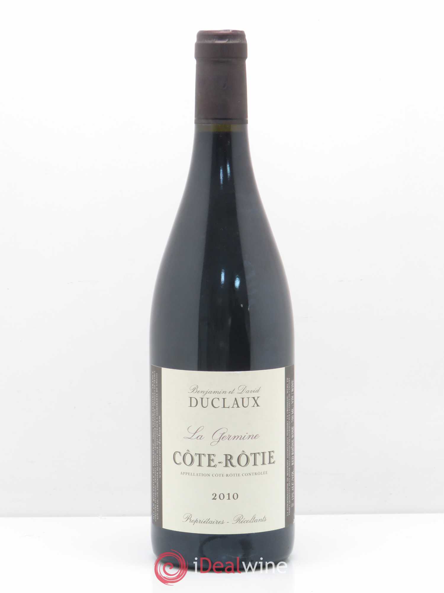Côte-Rôtie La Germine Domaine Duclaux 2010 - Lot de 1 bouteille - 0