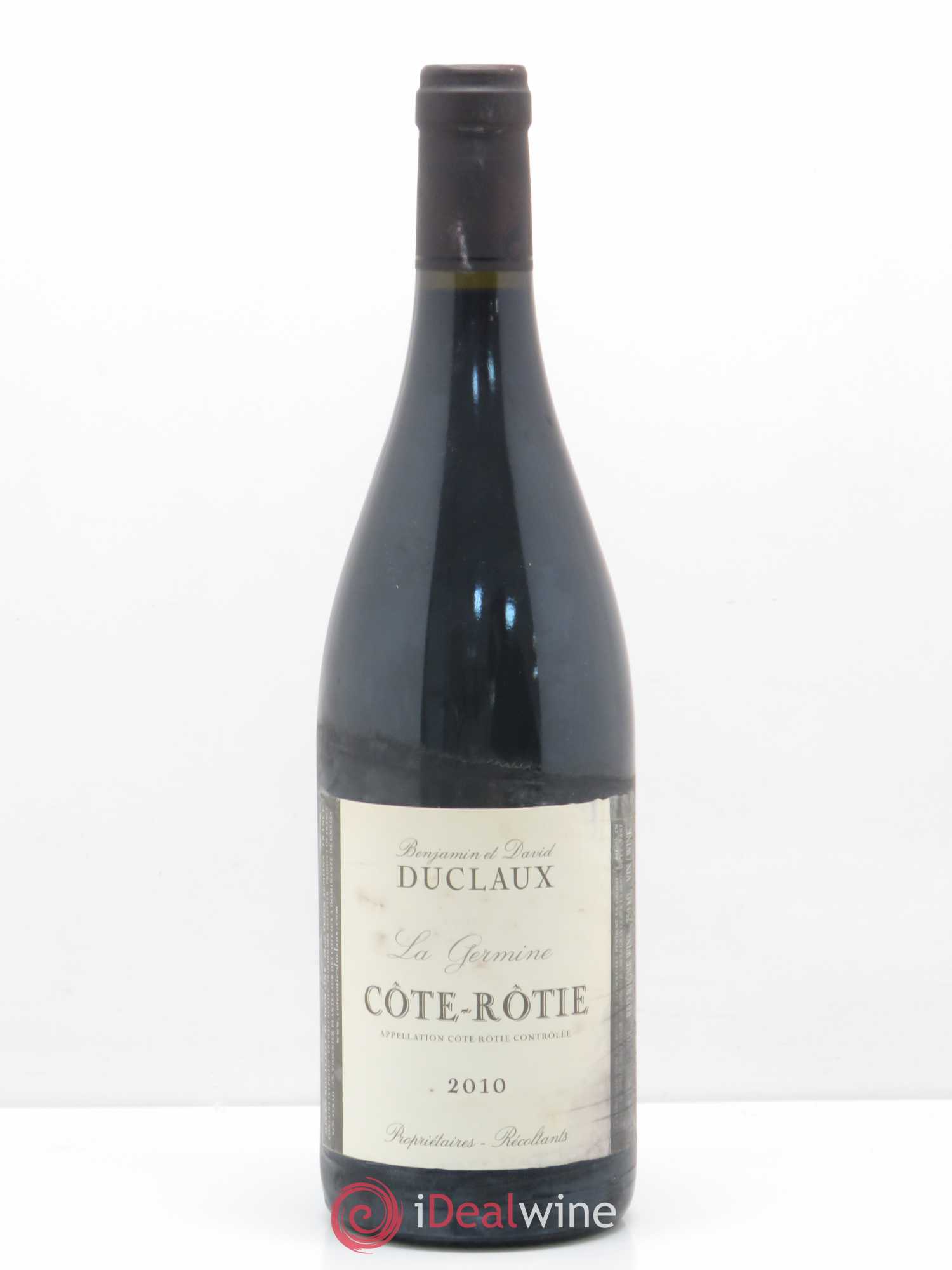 Côte-Rôtie La Germine Domaine Duclaux 2010 - Lot de 1 bouteille - 0