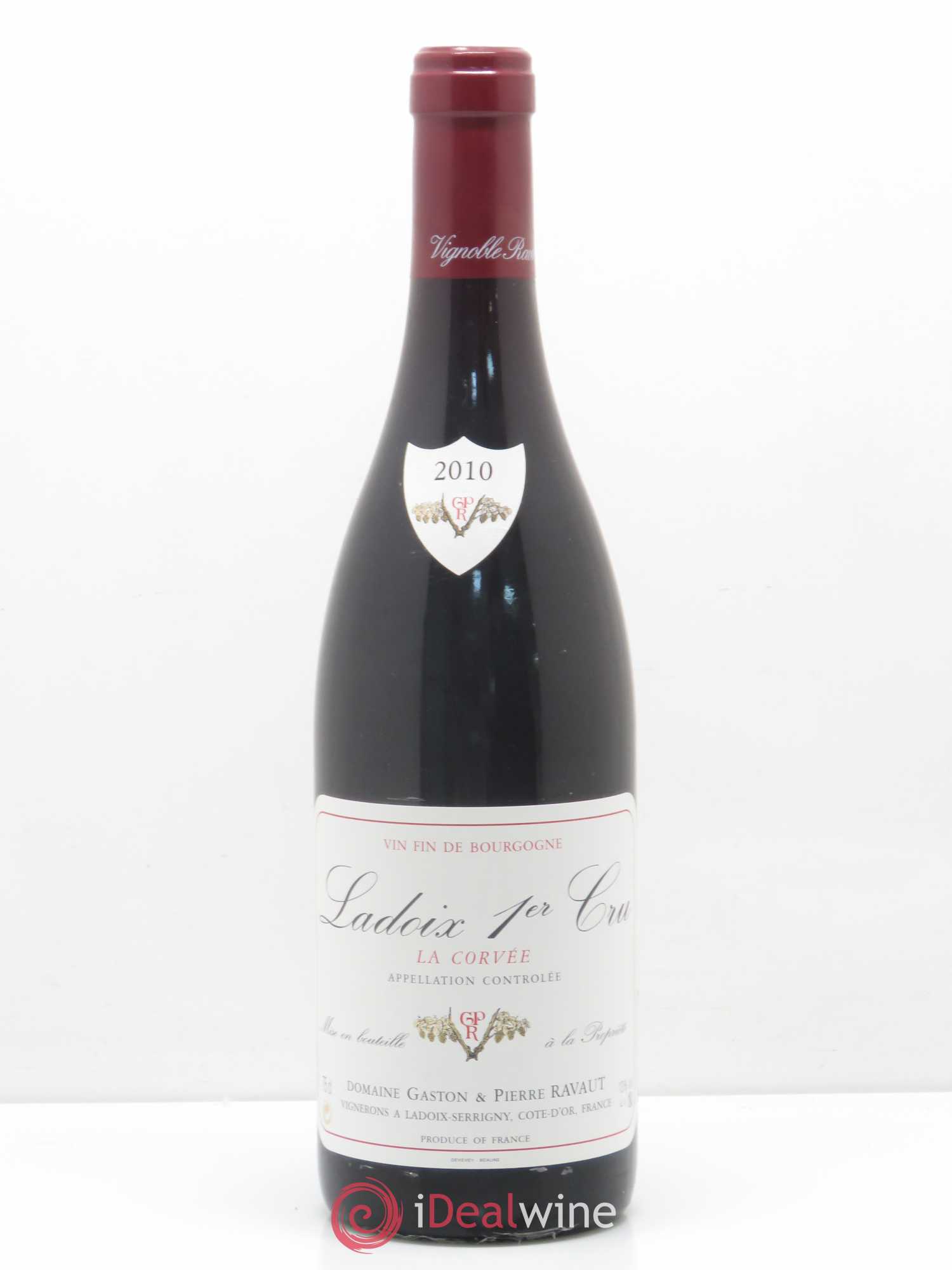 Bourgogne Ladoix 1er Cru Corvees Ravaut 2010 - Lot de 1 bouteille - 0