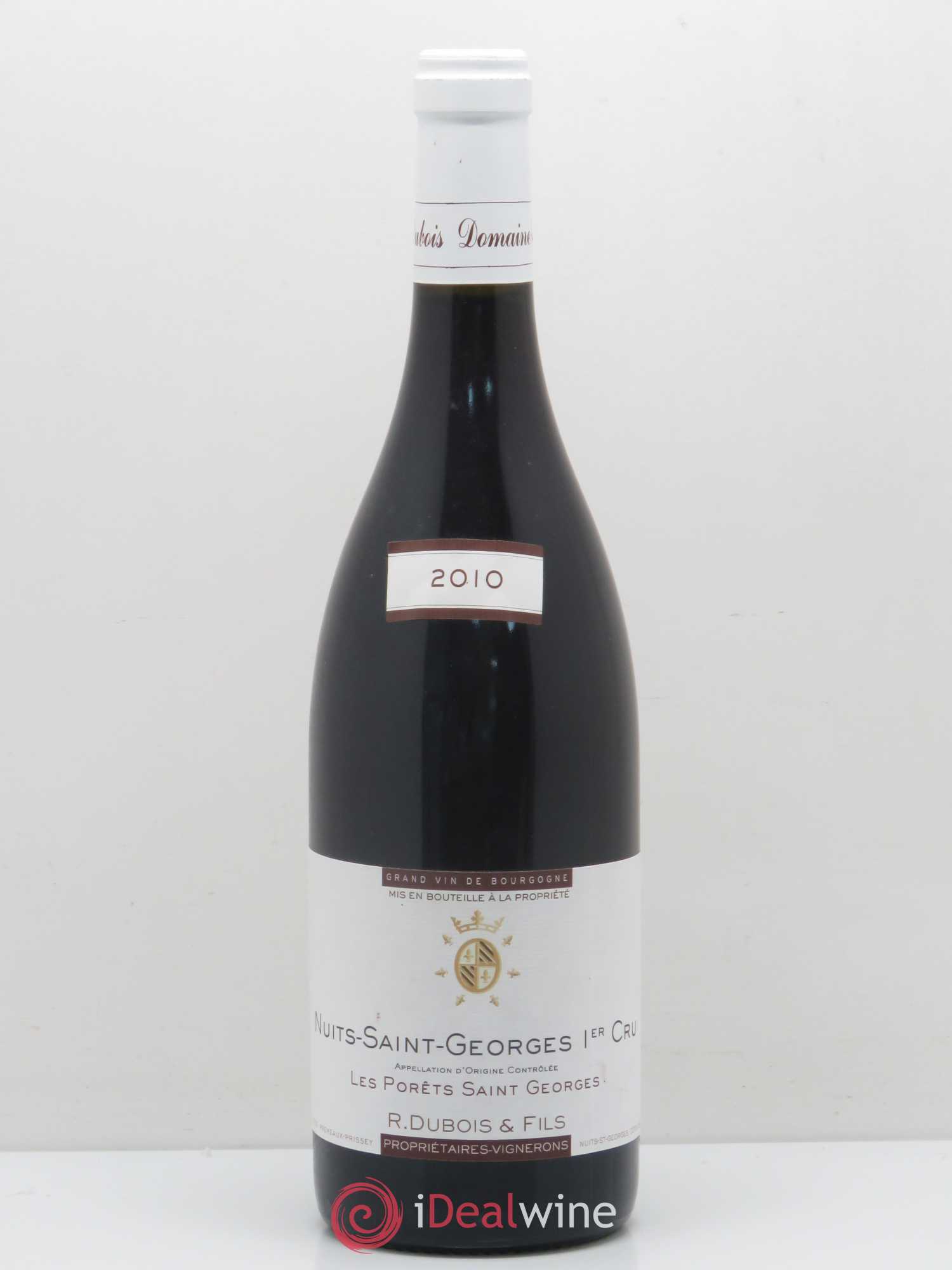 Nuits-Saint-Georges 1er Cru Les Porets St georges R.Dubois 2010 - Posten von 1 Flasche - 0