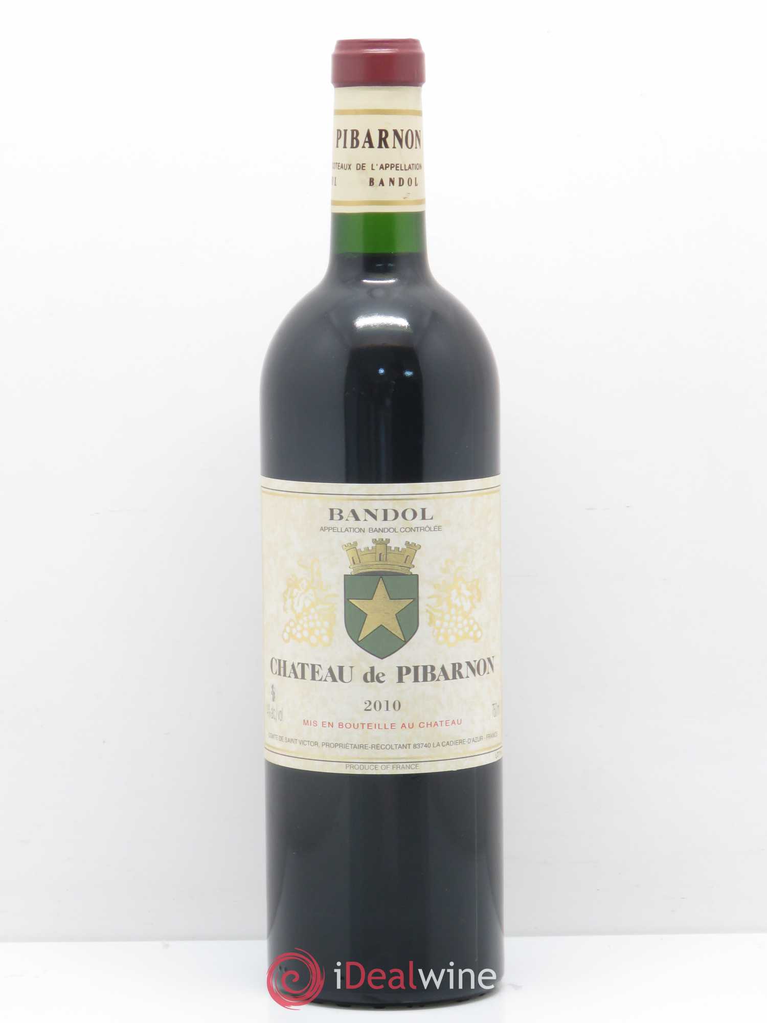 Bandol Château de Pibarnon Comte de Saint-Victor 2010 - Lot de 1 bouteille - 0