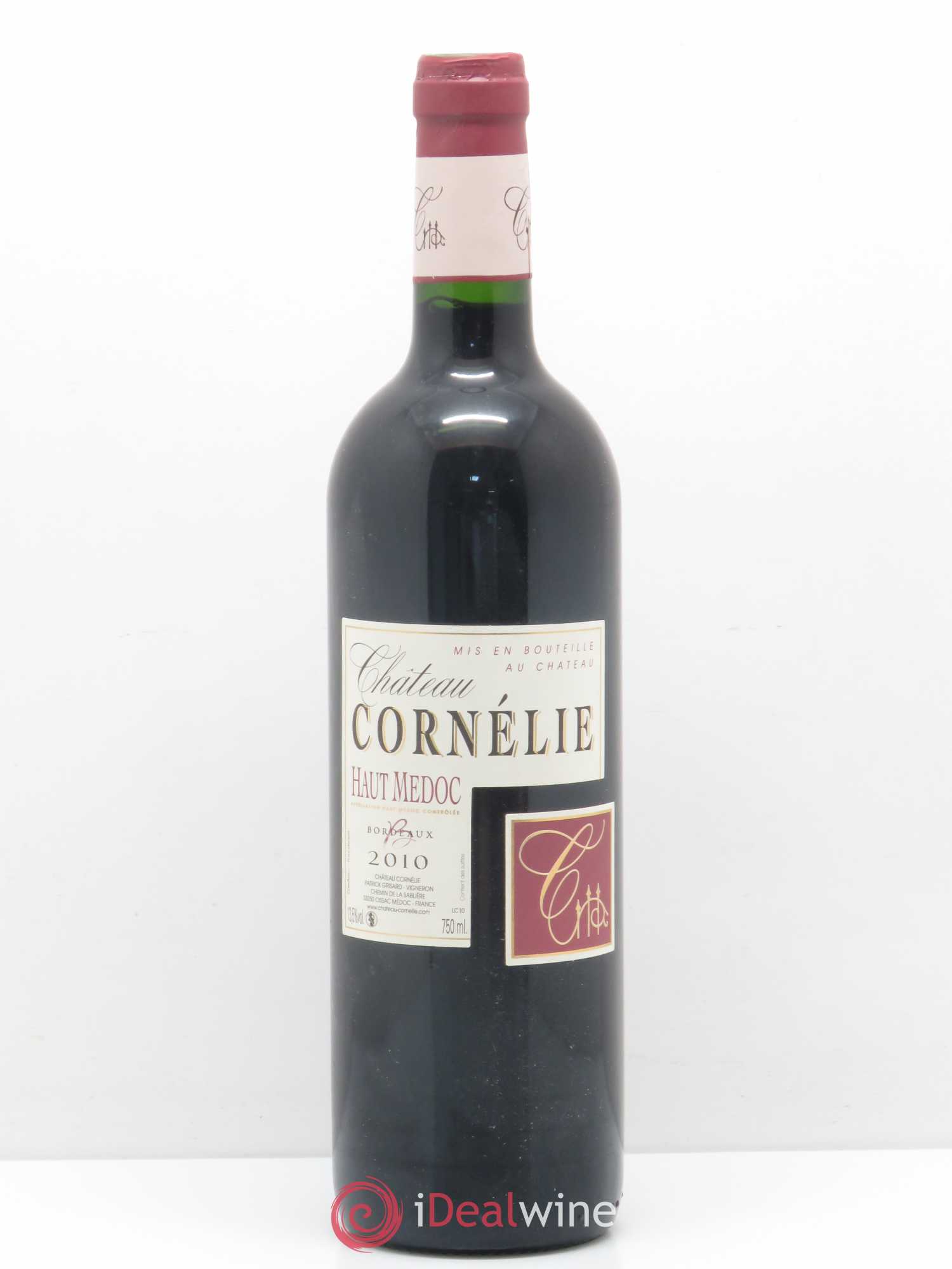 Bordeaux Château Cornelie 2010 - Lot de 1 bouteille - 0
